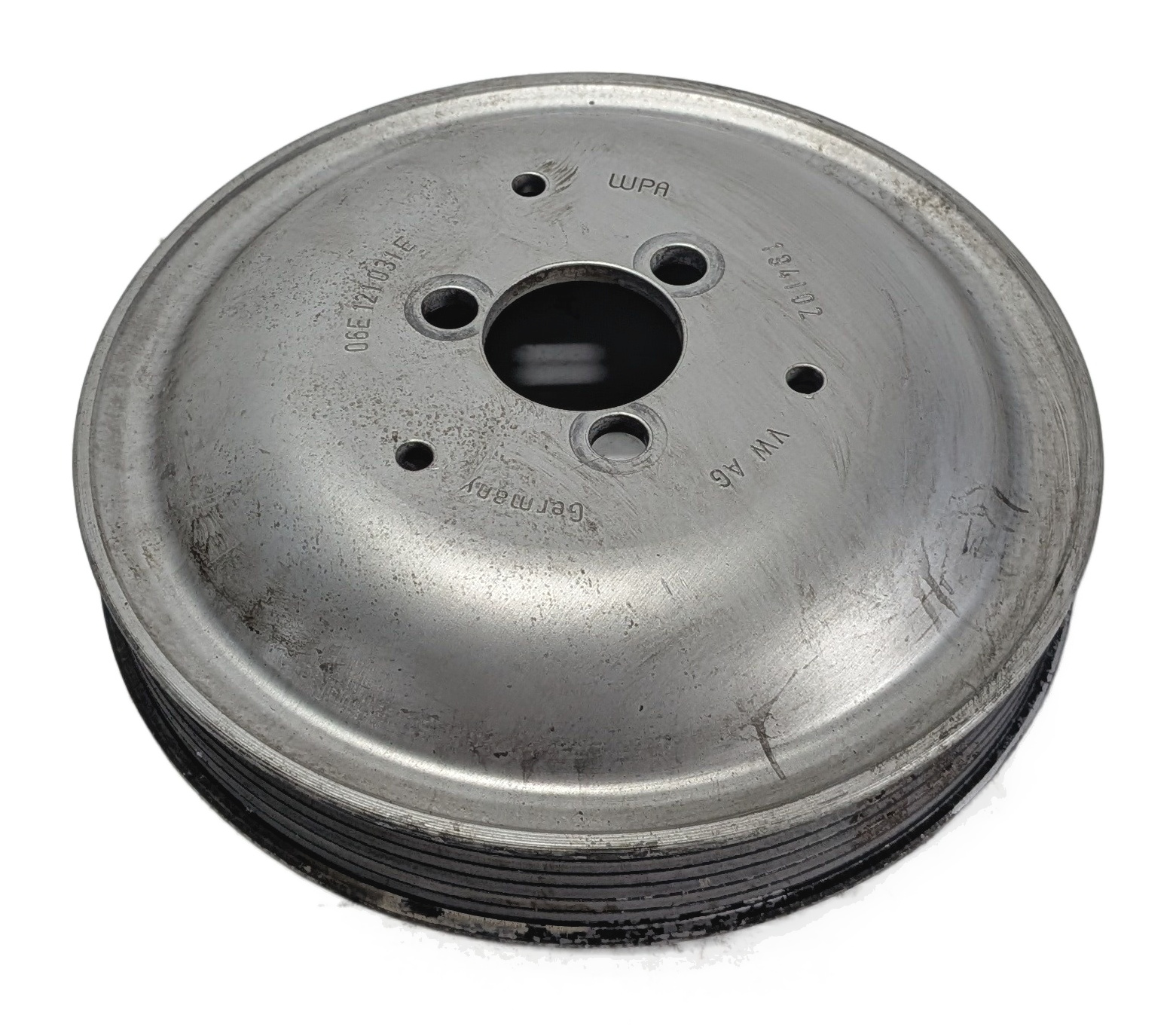 2015 AUDI Q7 (4L) 3.0L SUPER (CTWA) ENGINE WATER COOLANT PUMP PULLEY — exact item pictured