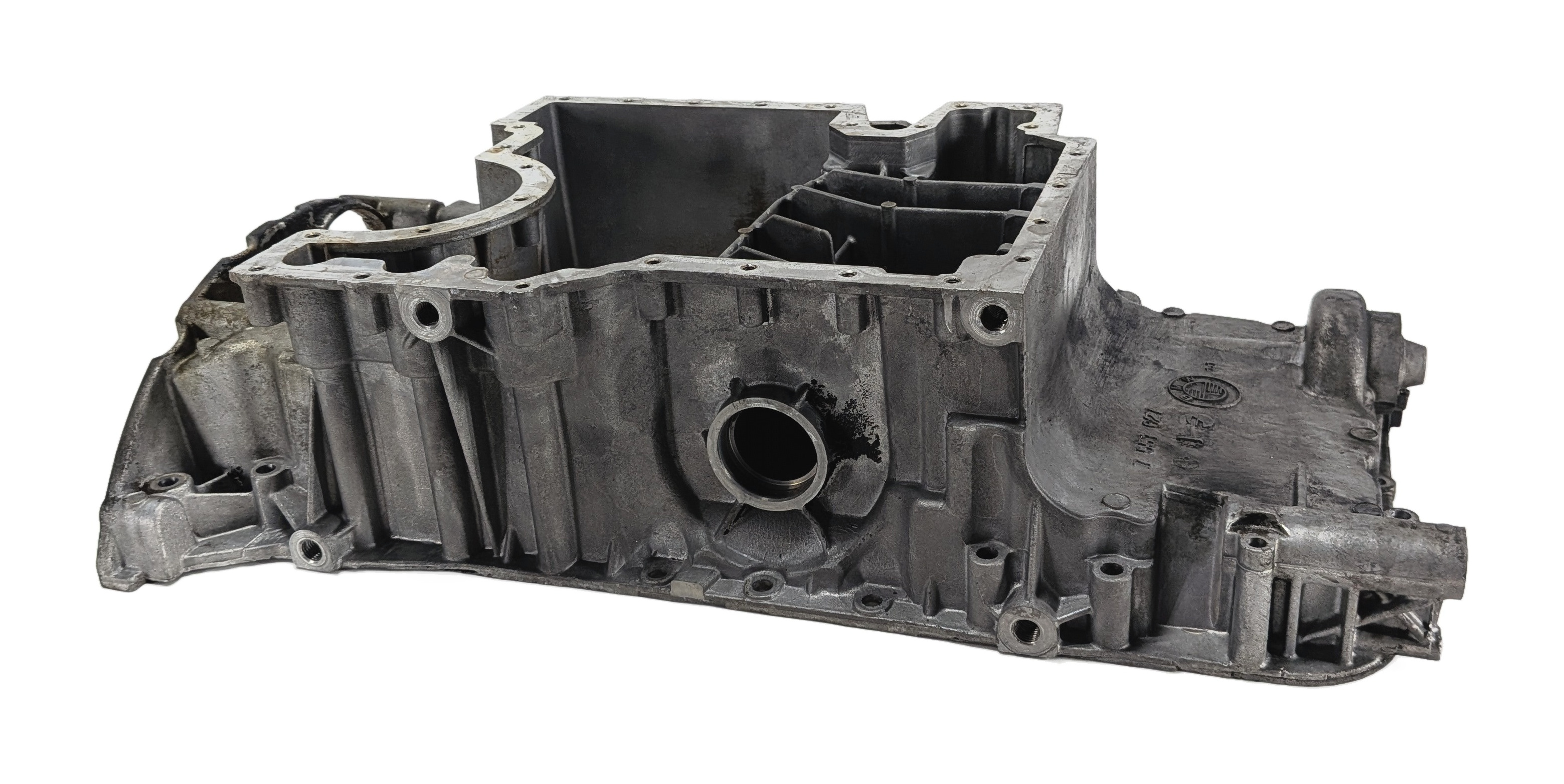 2007-2010 BMW X5 (E70) 4.8L V8 N62 ENGINE UPPER MOTOR OIL FLUID PAN CRADLE — exact item pictured