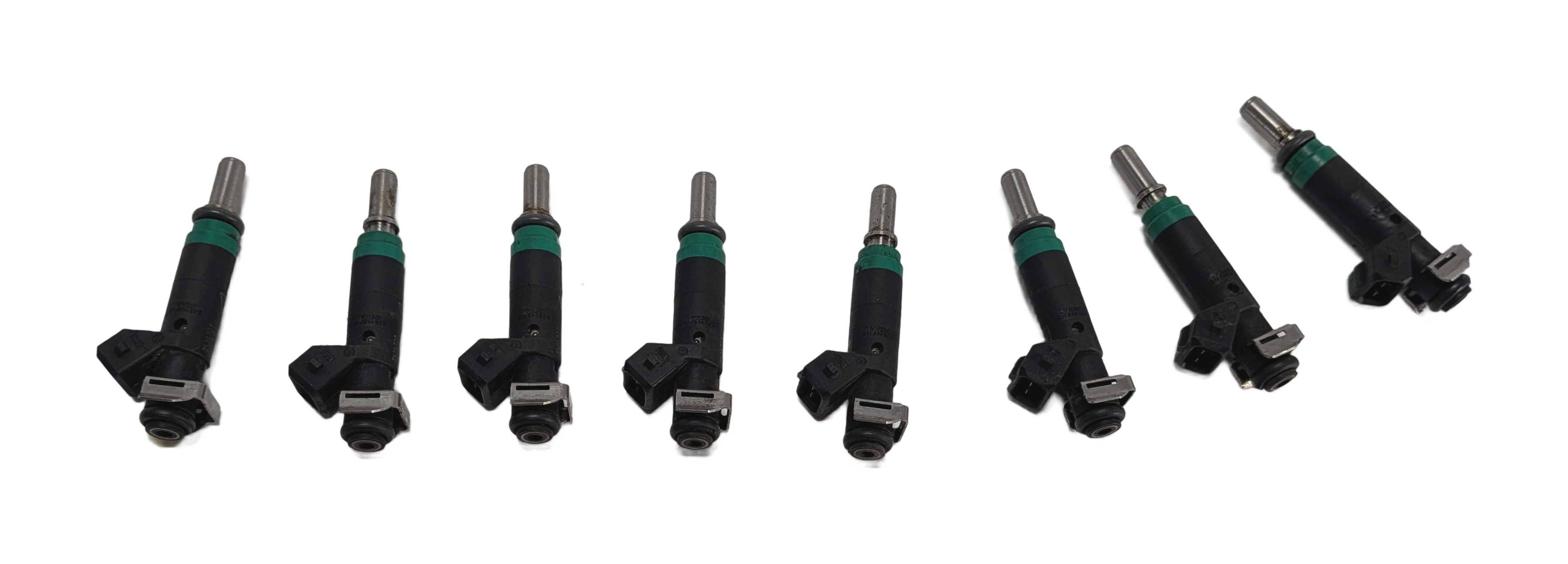 04-10 BMW 545i 745i 750i X5 (E53 E60 E63 E65 E70) 4.4L 4.8L FUEL INJECTOR SET/8 — exact item pictured