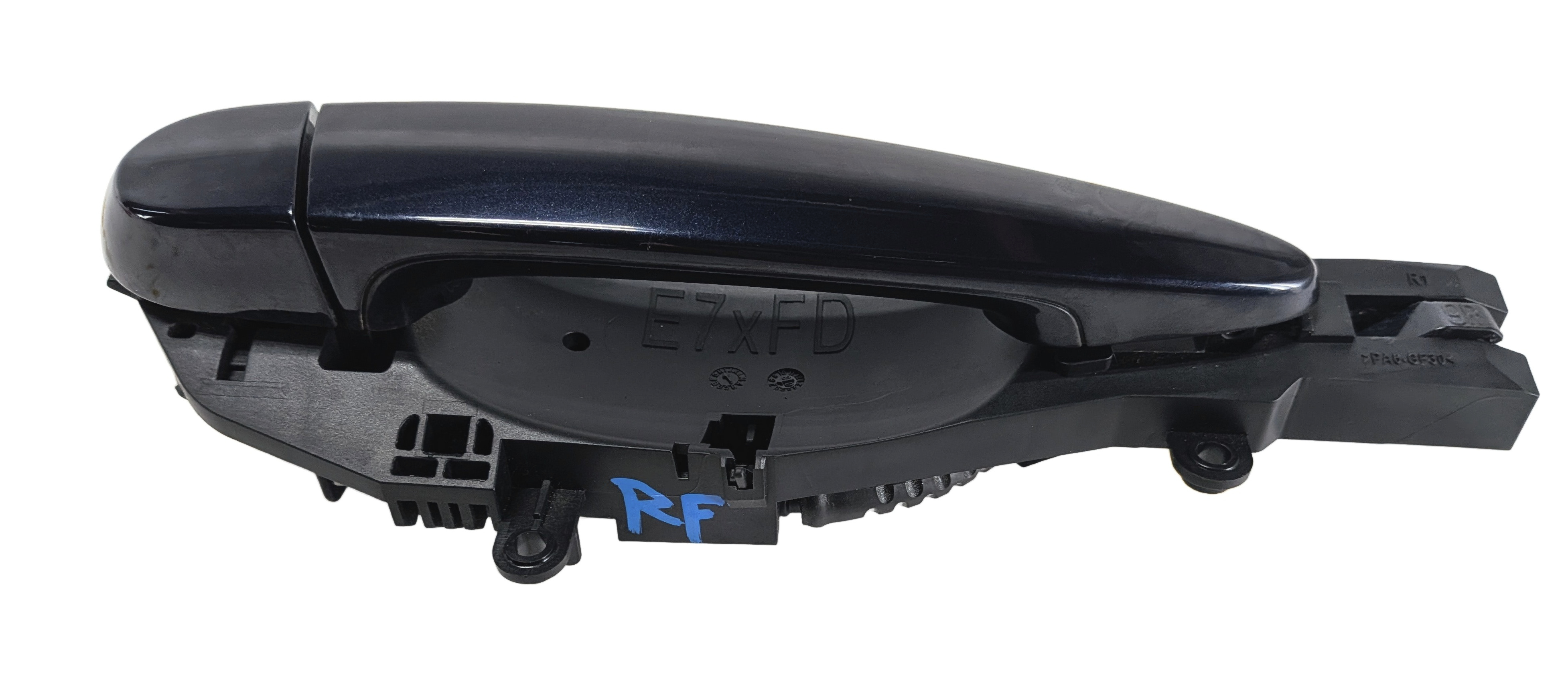 08-17 BMW X3 X4 X5 X6 X5M X6M (F25 F26 E70 E71) RIGHT FRONT DOOR HANDLE (Blue) — exact item pictured