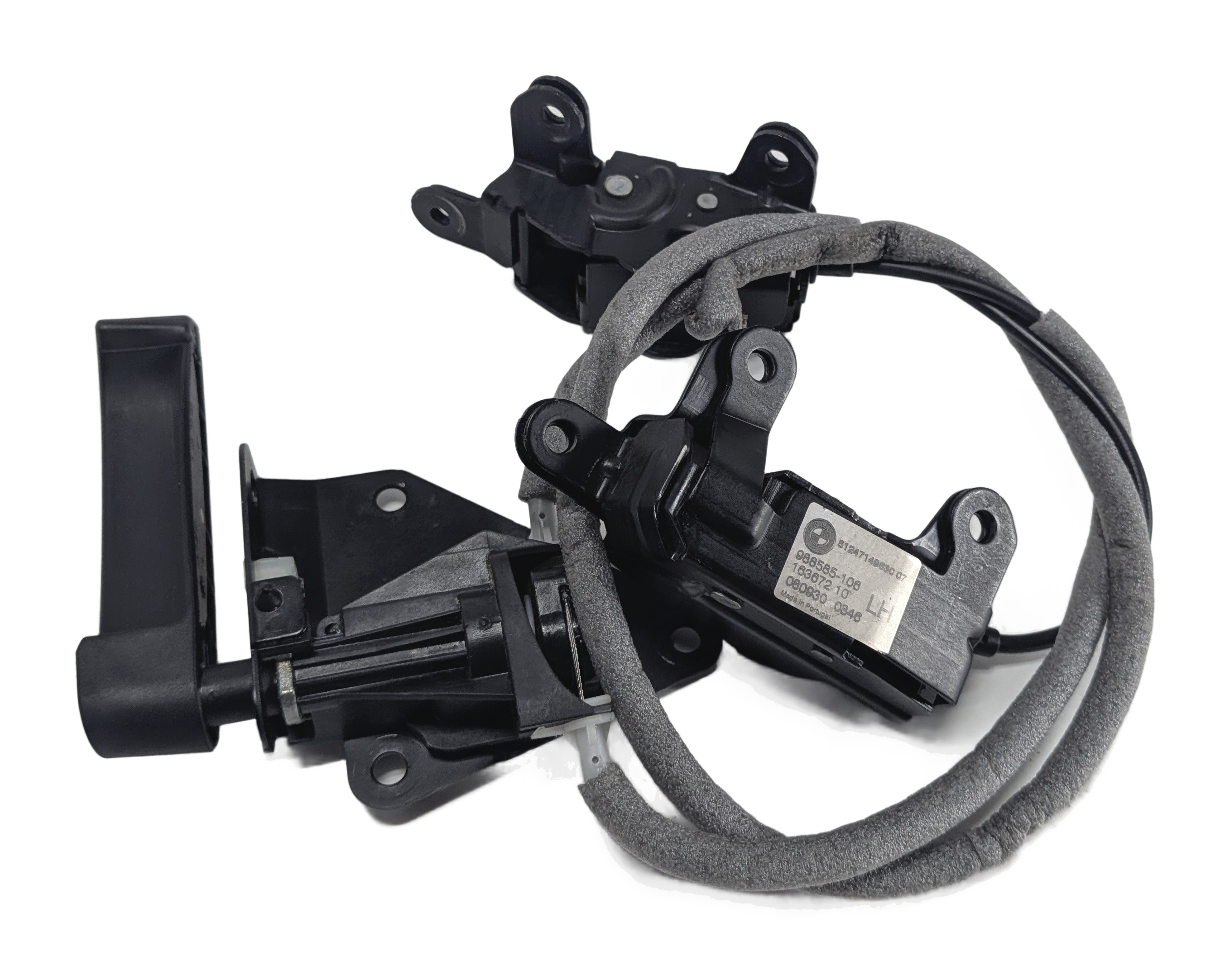 2009 BMW X5 (E70) REAR LOWER TAILGATE HATCH LID LOCK LATCH SET/3 w/HANDLE — exact item pictured