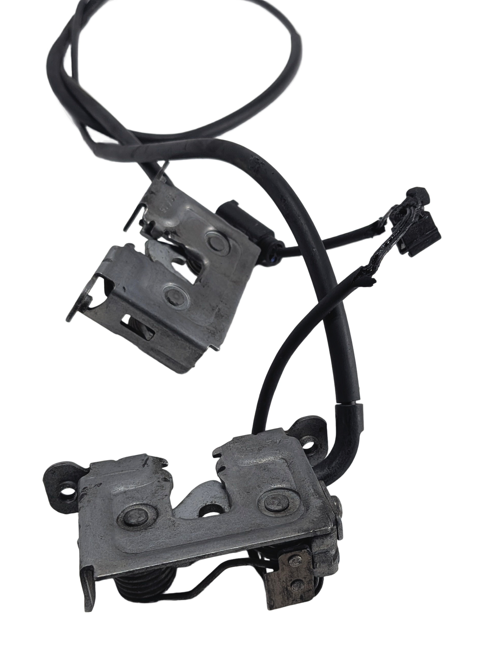 2009 BMW X5 (E70) FRONT HOOD LID LOCK LATCH LEFT/RIGHT SET/2 w/CABLE — exact item pictured