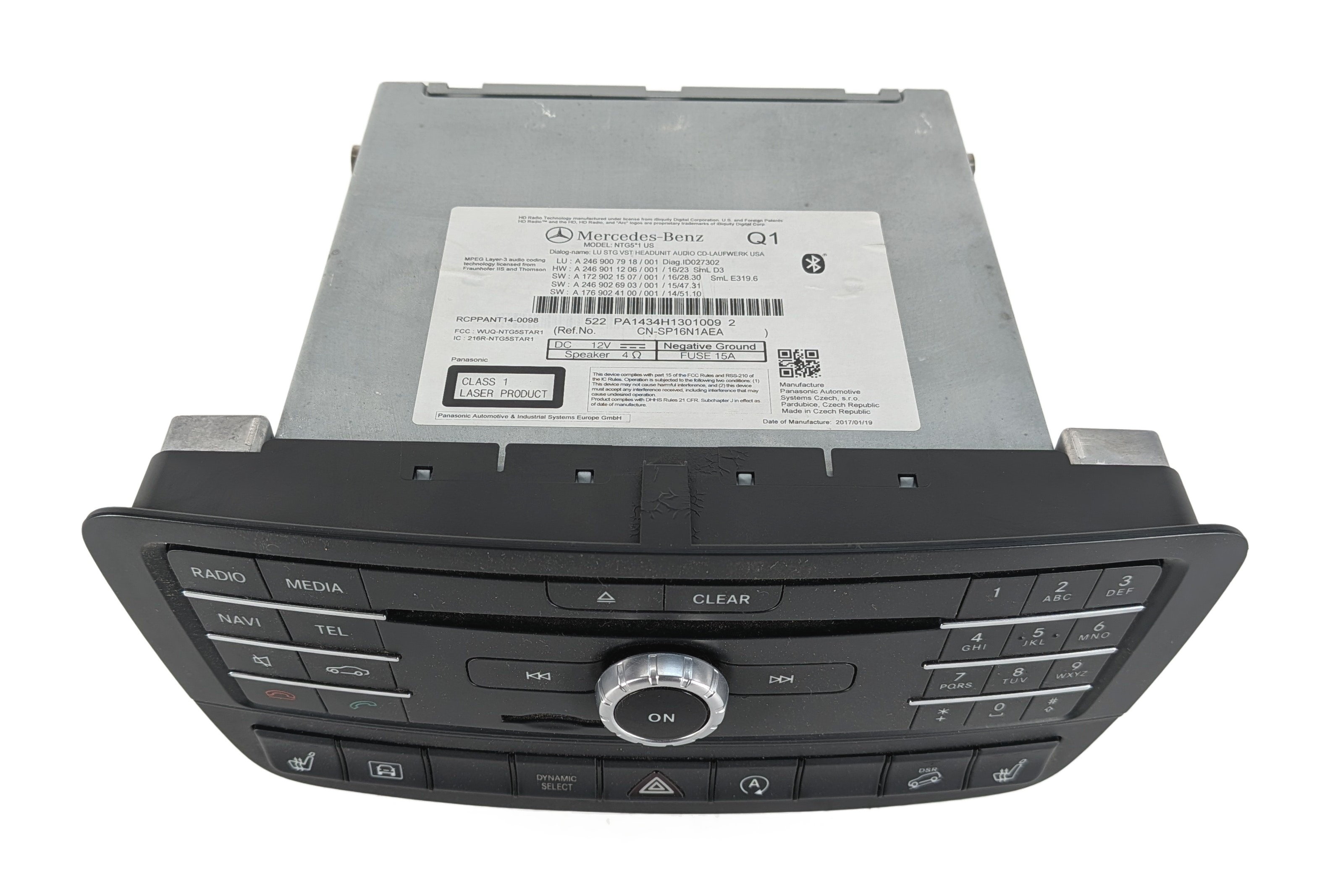 16-20 MERCEDES B CLA GLA CLASS (C117 W246 X156) CD NAVIGATION STEREO RECEIVER — exact item pictured