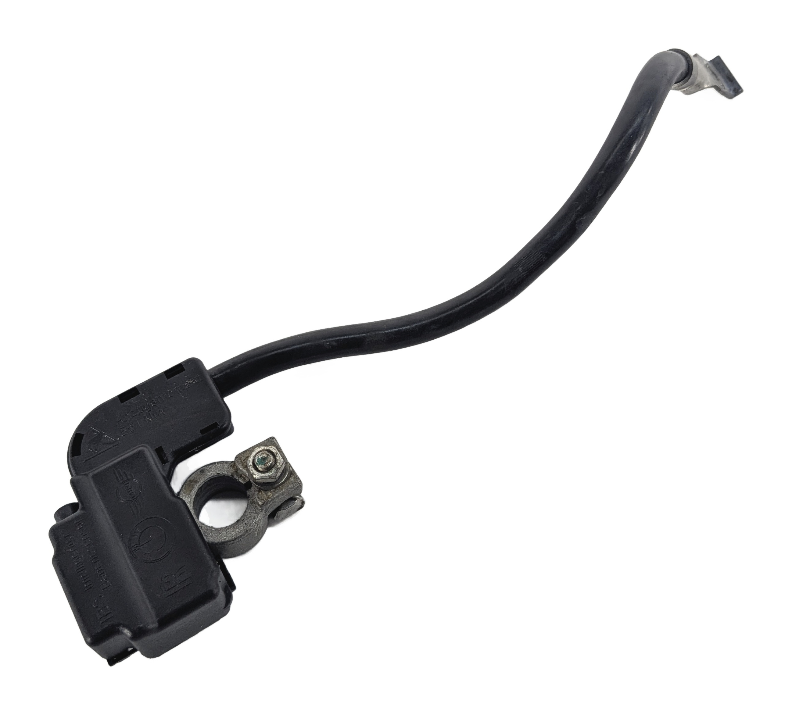 08 BMW 335I (E90) 3.0L NEGATIVE GROUND BATTERY CABLE w/IBS SENSOR TERMINAL — exact item pictured