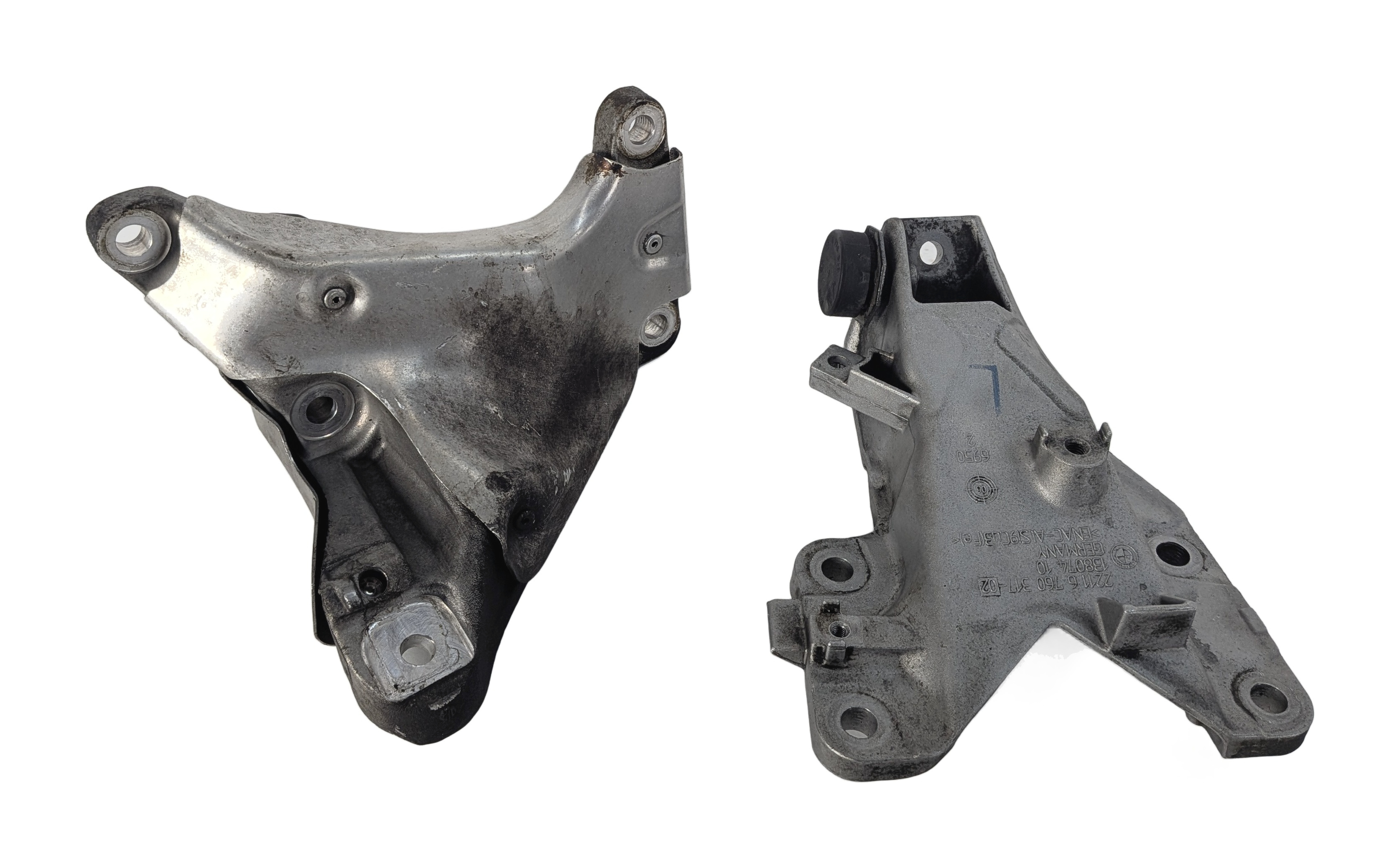 08 BMW 335I (E90) 3.0L (N54) ENGINE MOTOR MOUNT BRACKET LEFT/RIGHT SET/2 — exact item pictured