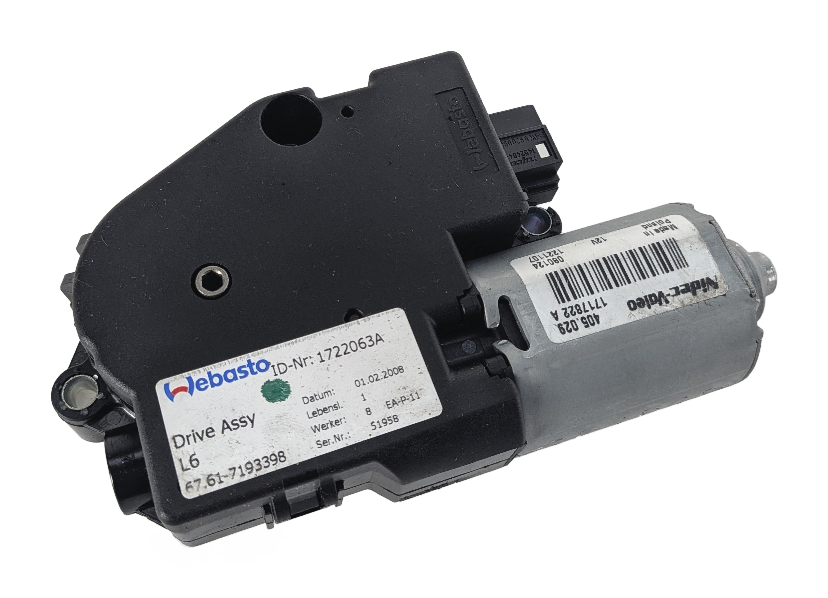04-13 BMW 1 3 6 SERIES M3 M6 POWER SUNROOF SUN ROOF GLASS DRIVE MOTOR — exact item pictured
