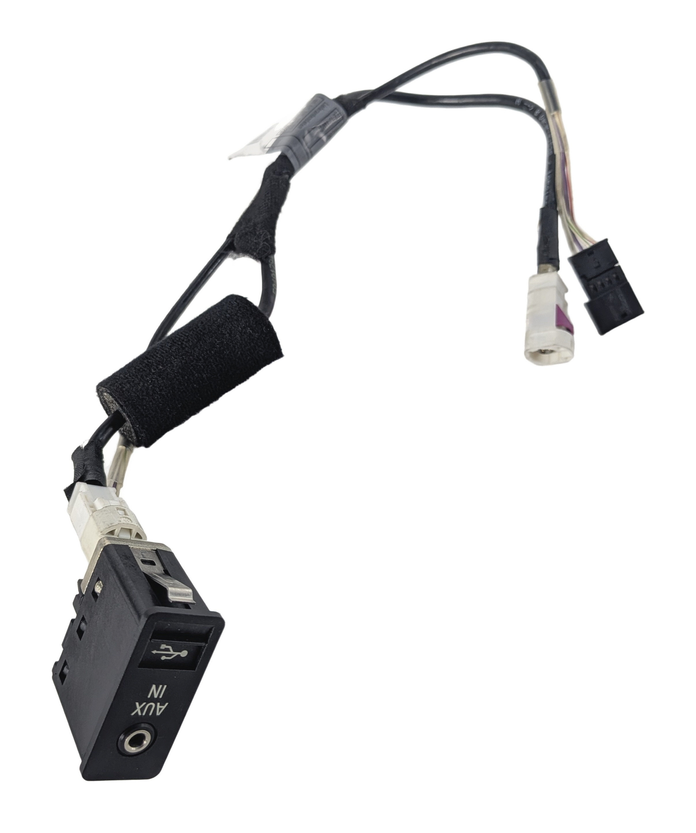 08 BMW 335I (E90) USB AUX-IN AUDIO INPUT SOCKET PORT w/HARNESS — exact item pictured
