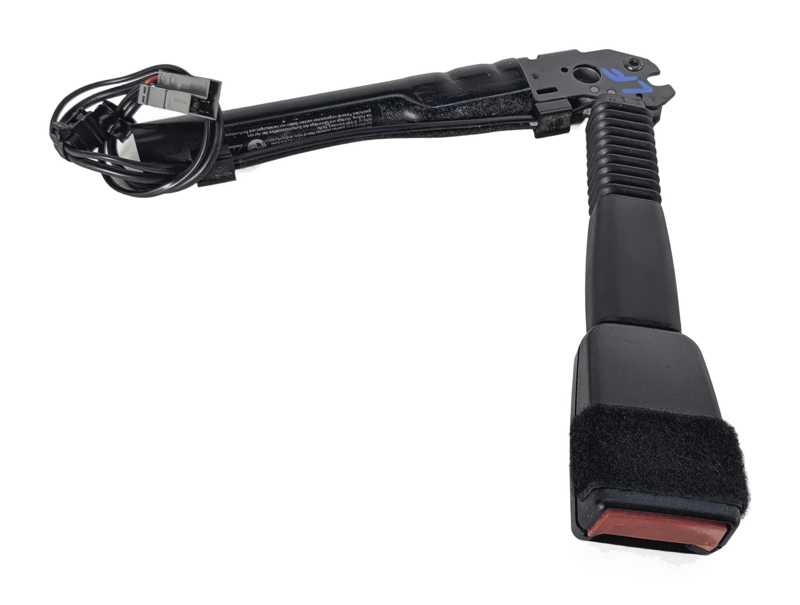 06-08 BMW 1 3 SERIES M3 (E82 E90) FRONT LEFT SEAT BELT BUCKLE RECEIVER (Black) — exact item pictured