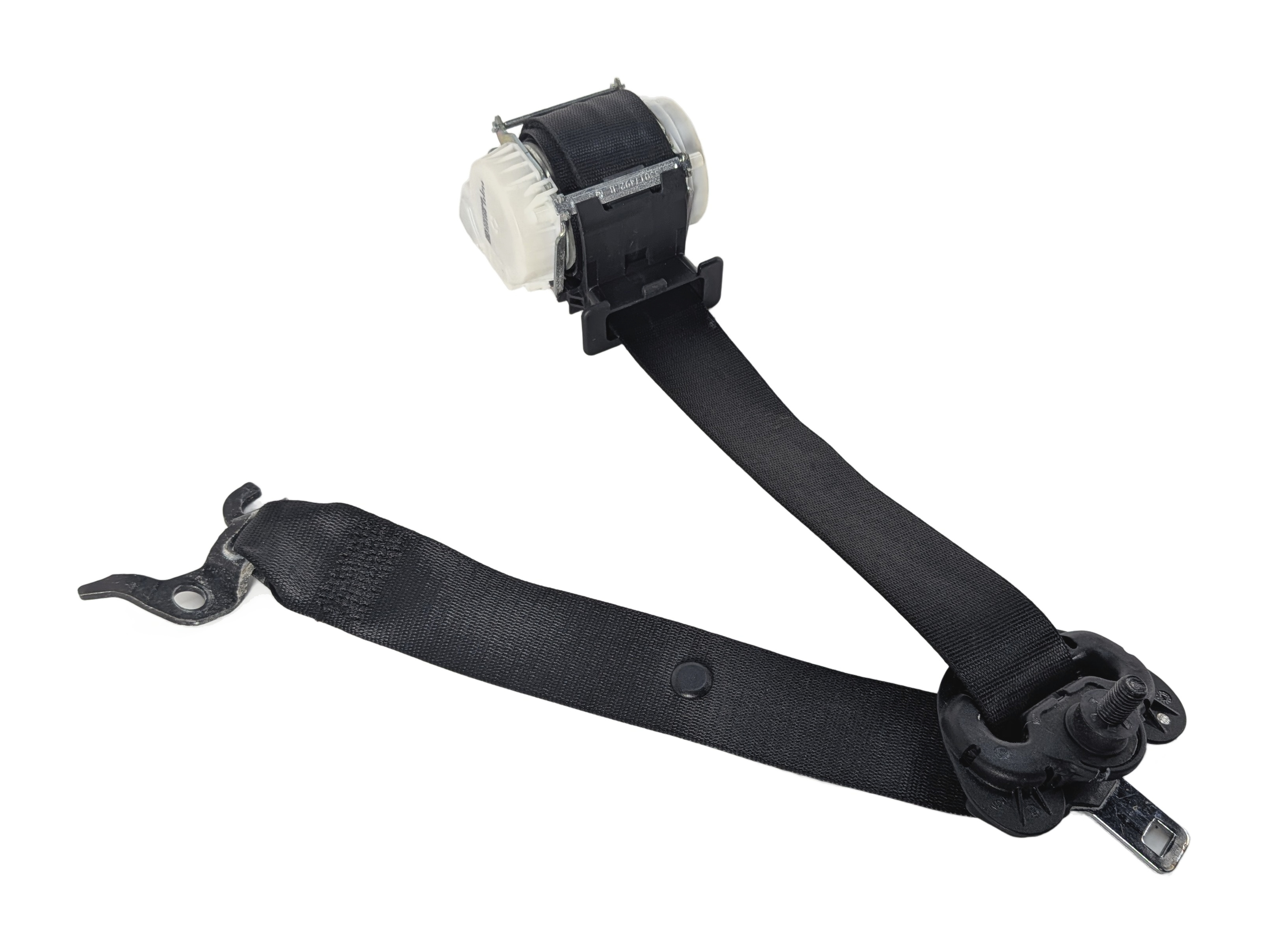 06-11 BMW 3 SERIES M3 (E90 E92) FRONT LEFT SEAT BELT RETRACTOR (Black) — exact item pictured