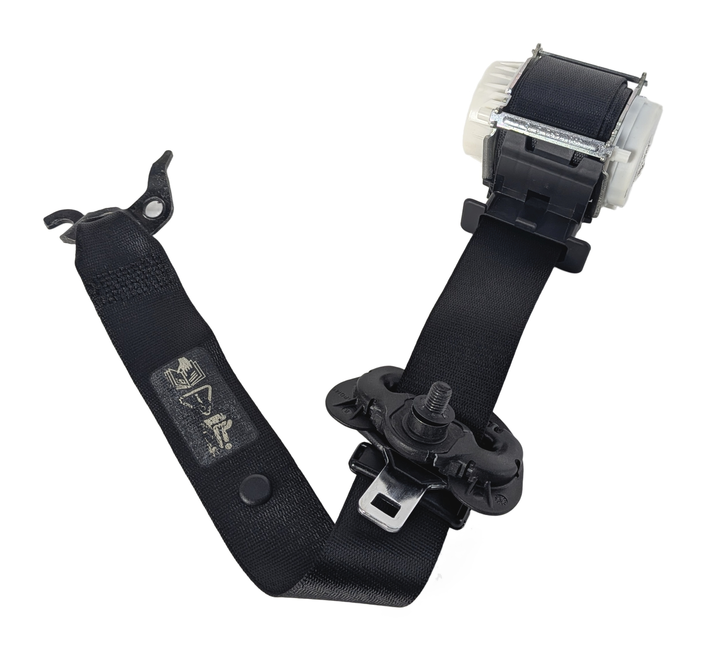 06-11 BMW 3 SERIES M3 (E90 E92) FRONT RIGHT SEAT BELT RETRACTOR (Black) — exact item pictured