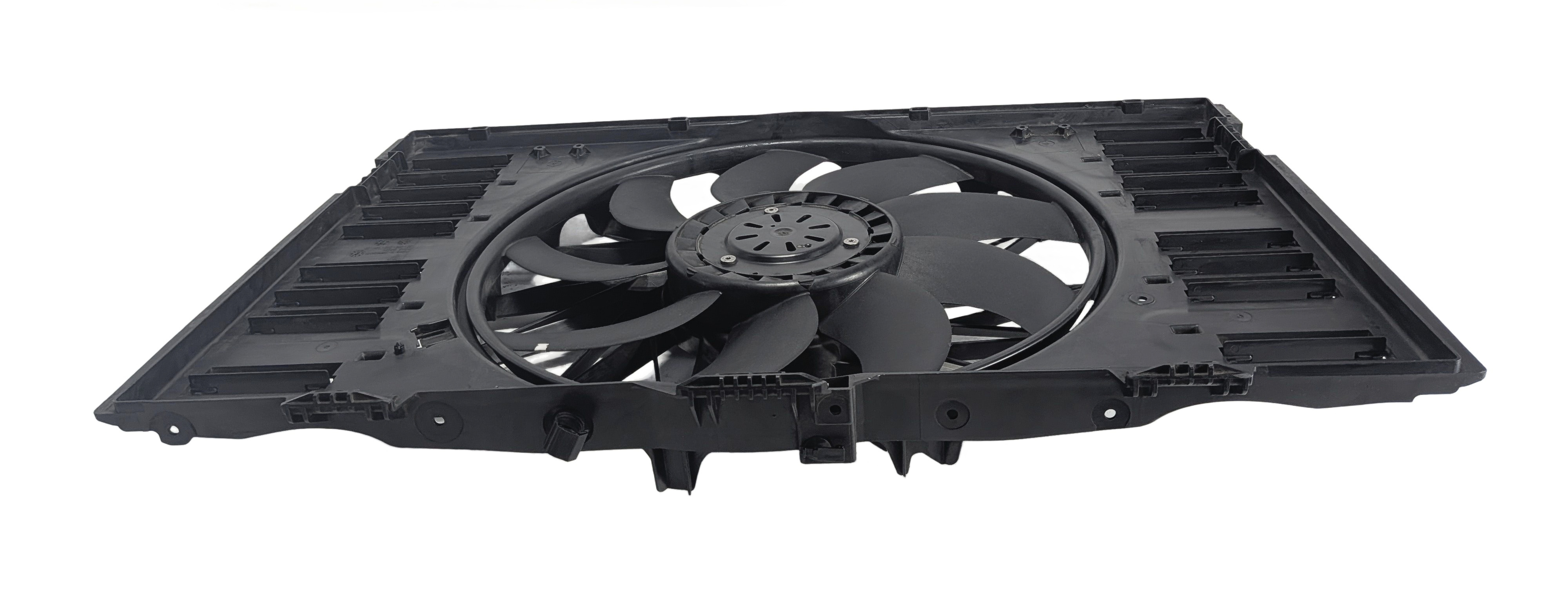 2010-2016 PORSCHE PANAMERA (970 G1) 3.0L 3.6L 4.8L RADIATOR COOLING FAN ASSEMBLY — exact item pictured