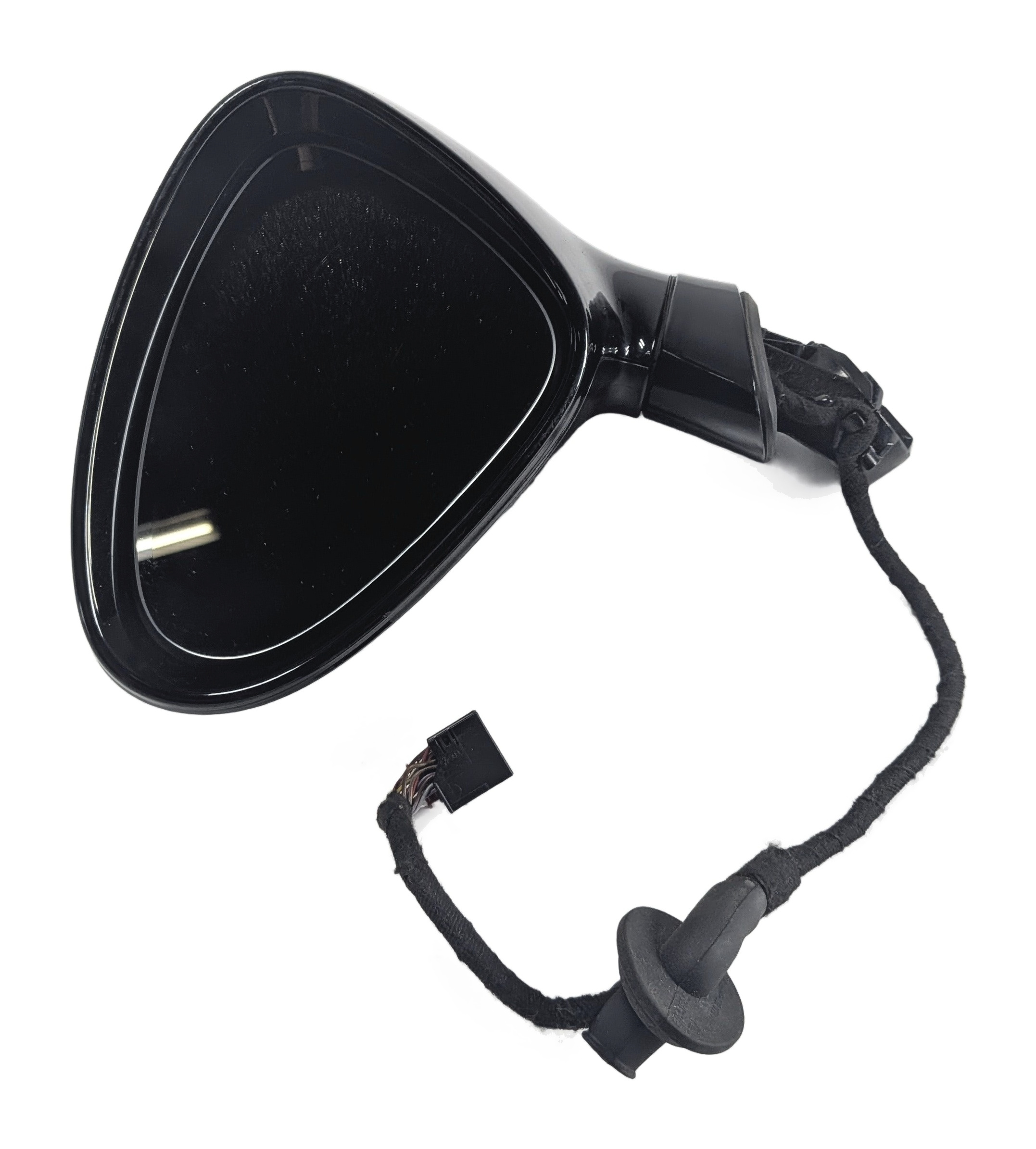 10-13 PORSCHE PANAMERA (970 G1) LEFT P-FOLD BLIND HEATED DOOR MIRROR (Black) — exact item pictured