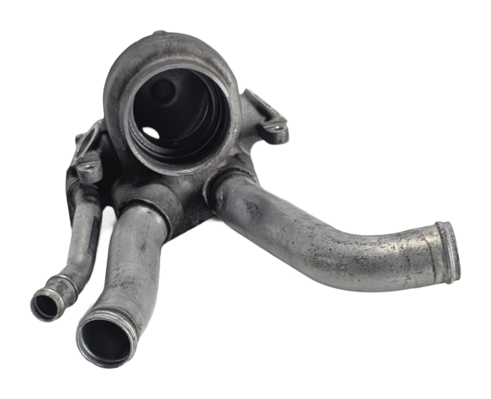 2011 PORSCHE PANAMERA (970) 4.8L V8 ENGINE COOLANT THERMOSTAT HOUSING — exact item pictured