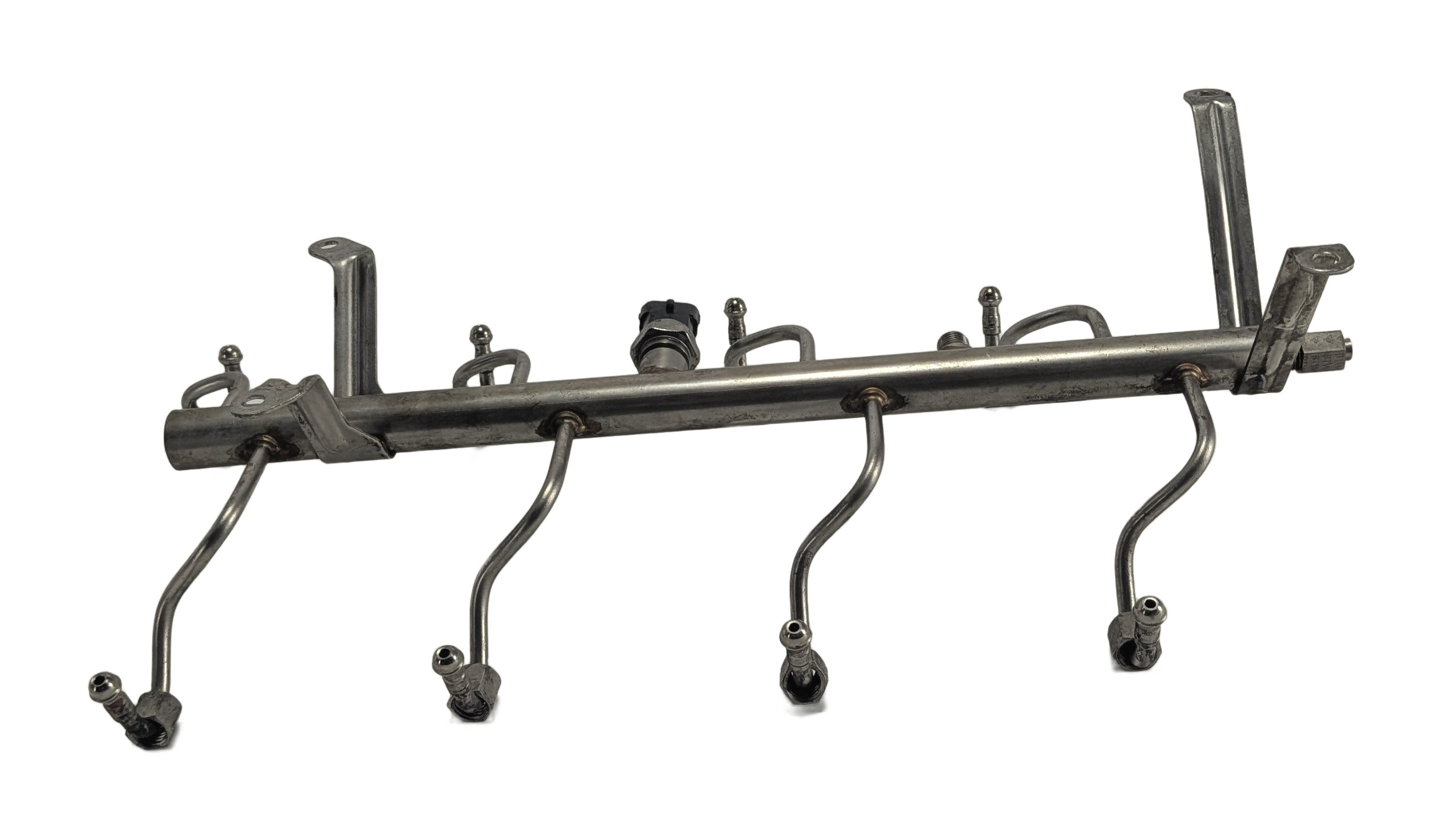 2011 PORSCHE PANAMERA (970) 4.8L ENGINE FUEL RAIL w/ LINES & PRESSURE SENSOR — exact item pictured