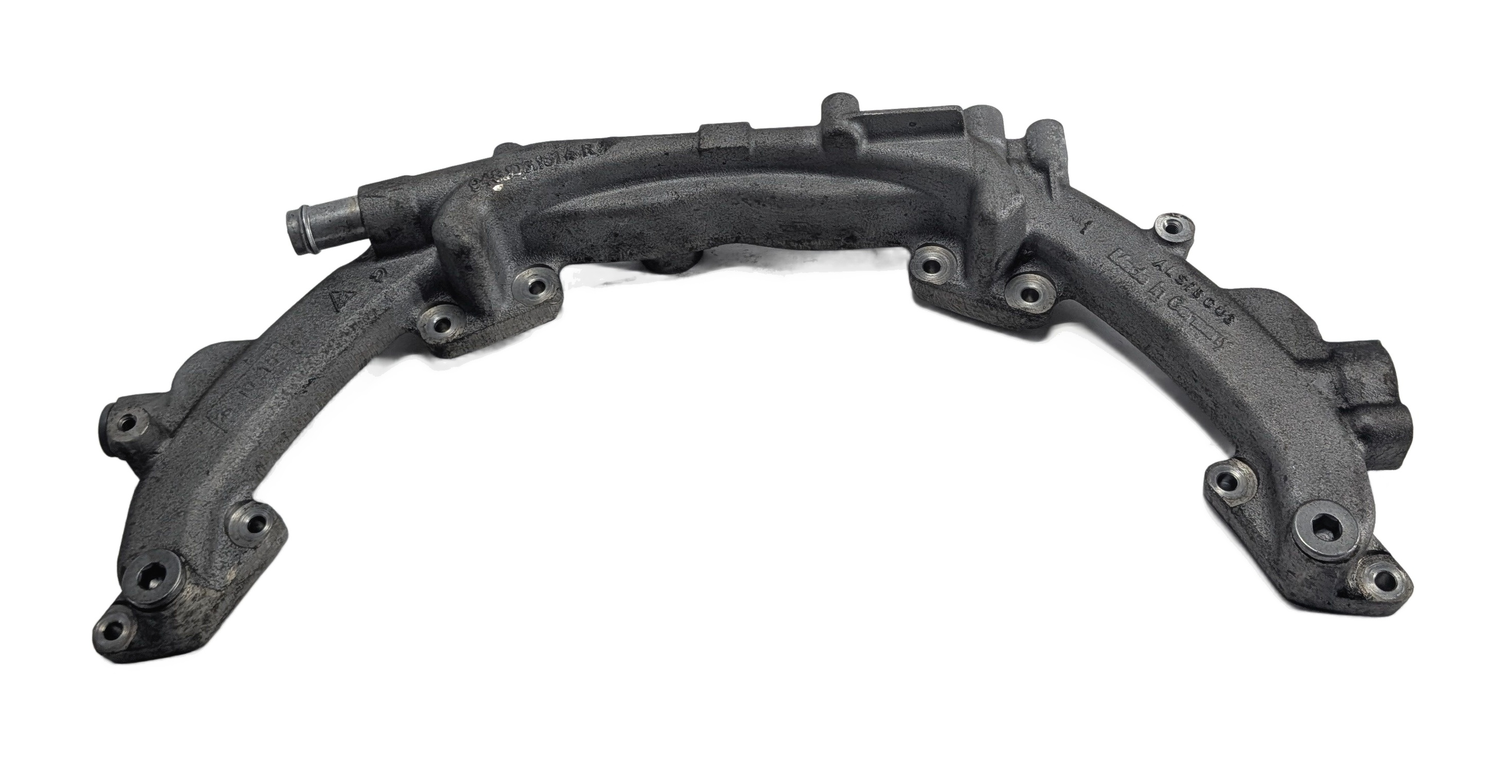 2011 PORSCHE PANAMERA (970) 4.8L V8 ENGINE COOLANT WATER CROSSOVER PIPE TUBE — exact item pictured