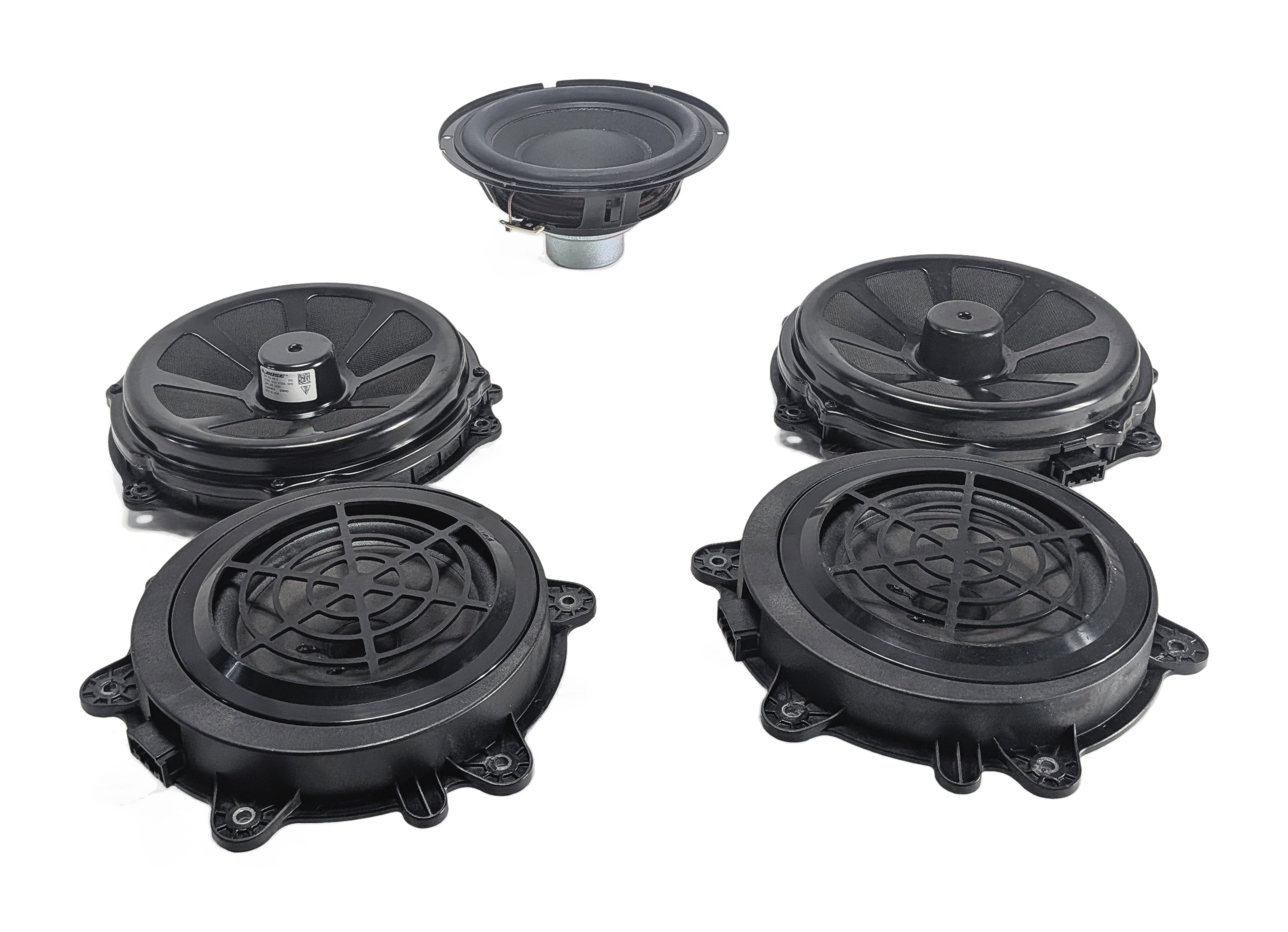 2011 PORSCHE PANAMERA (970) BOSE SURROUND SOUND AUDIO SPEAKER SET/5 — exact item pictured