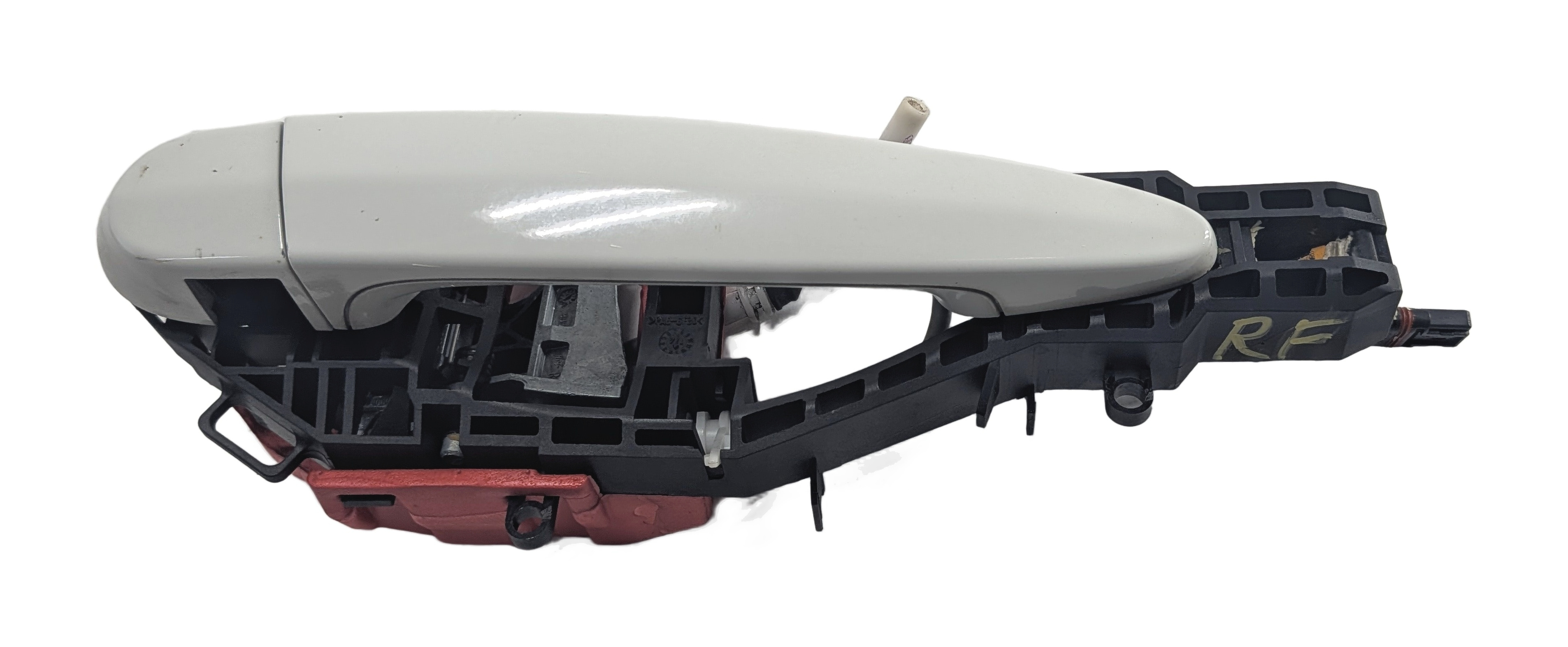 12-19 BMW 328i 330i 335i 340i (F30) RIGHT FRONT COMFORT DOOR HANDLE (White) — exact item pictured