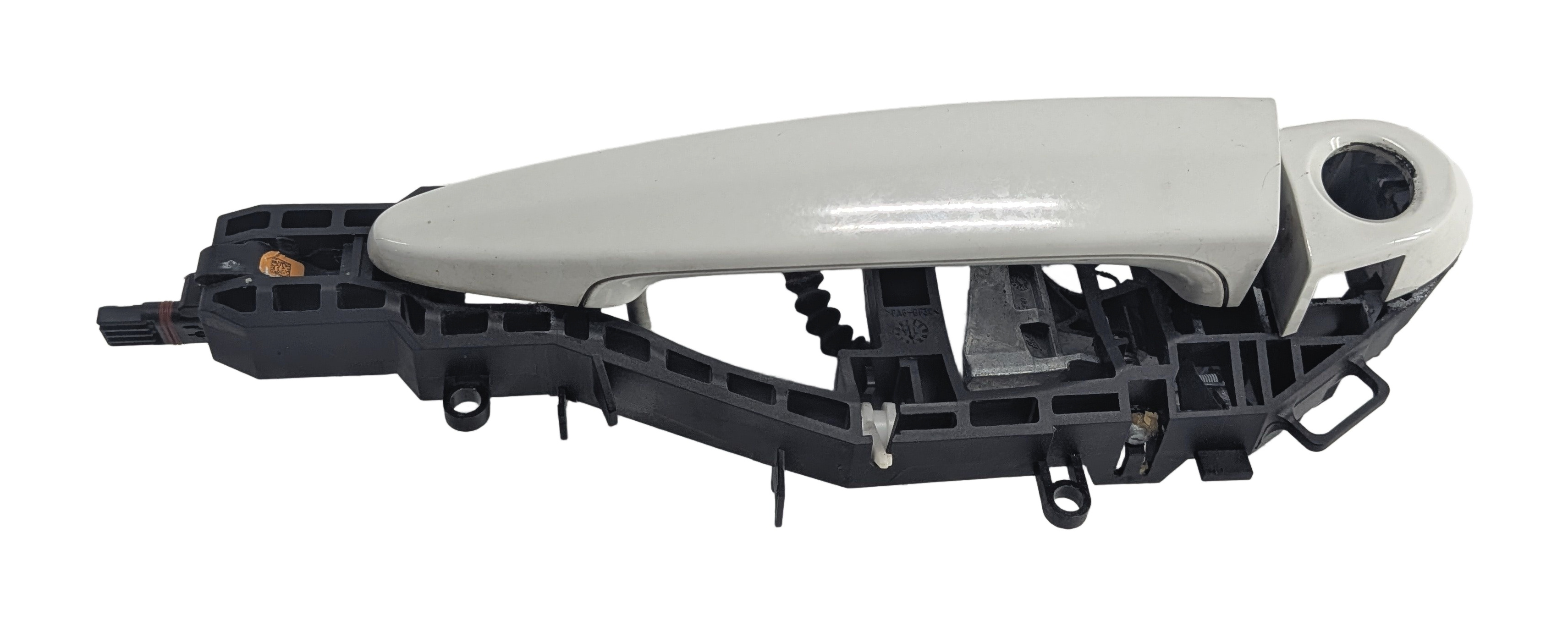 12-19 BMW 328i 330i 335i 340i M3 (F30) LEFT FRONT COMFORT DOOR HANDLE (White) — exact item pictured