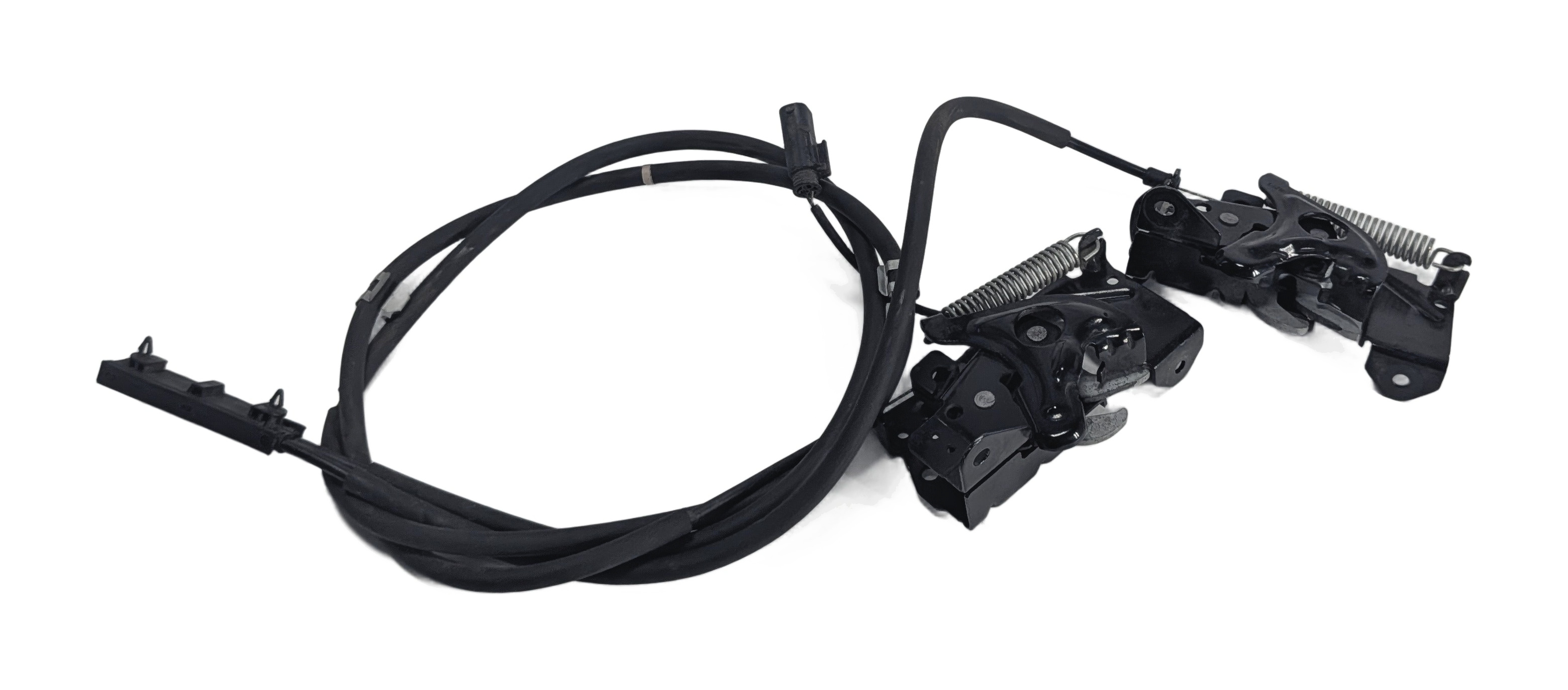 2014 BMW 328D (F30) FRONT HOOD LID LOCK LATCH RELEASE SET/2 w/CABLE — exact item pictured