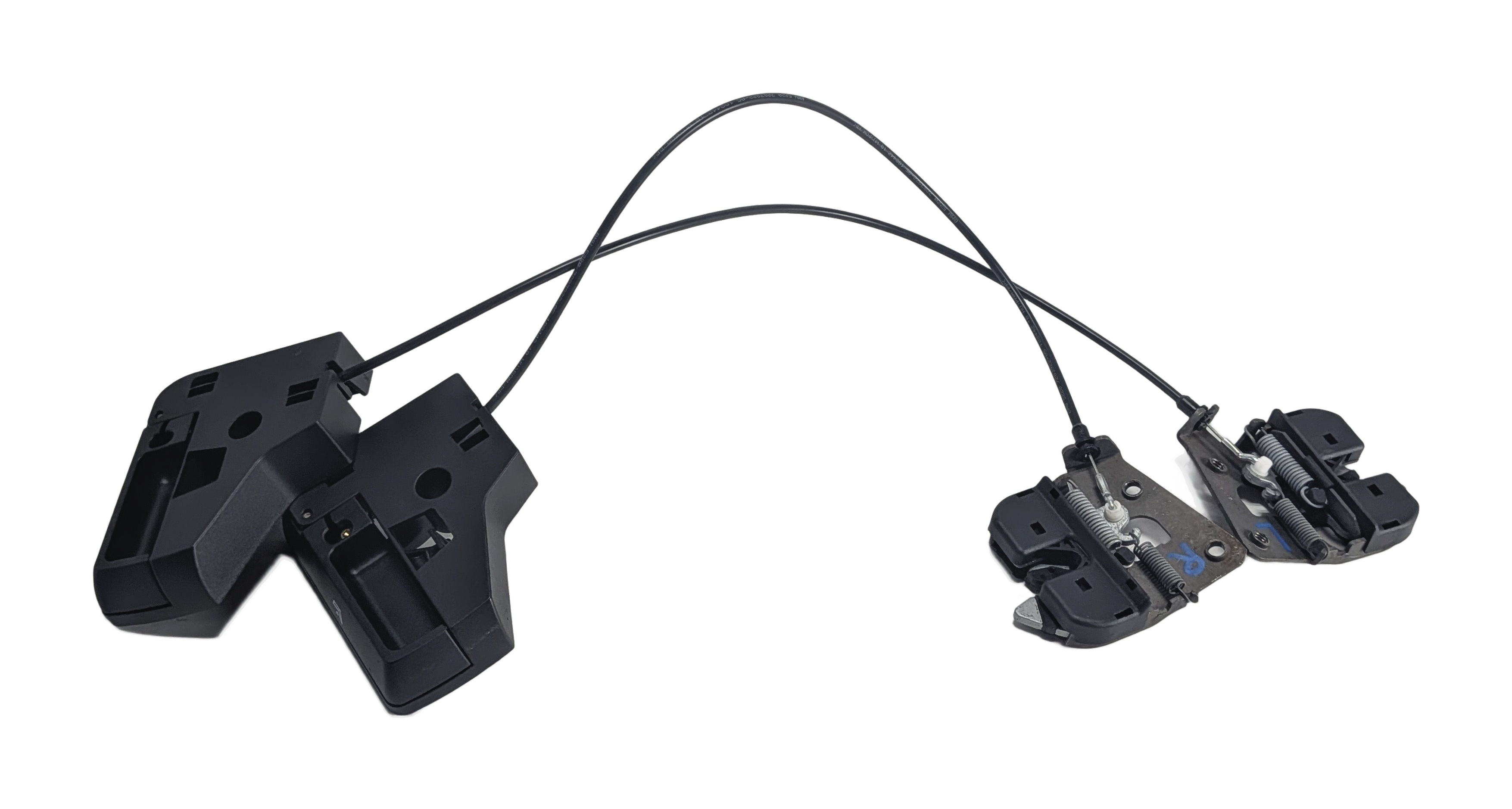 2014 BMW 328D (F30) REAR SEAT BACK LOCK RELEASE SET w/HANDLES CABLES — exact item pictured