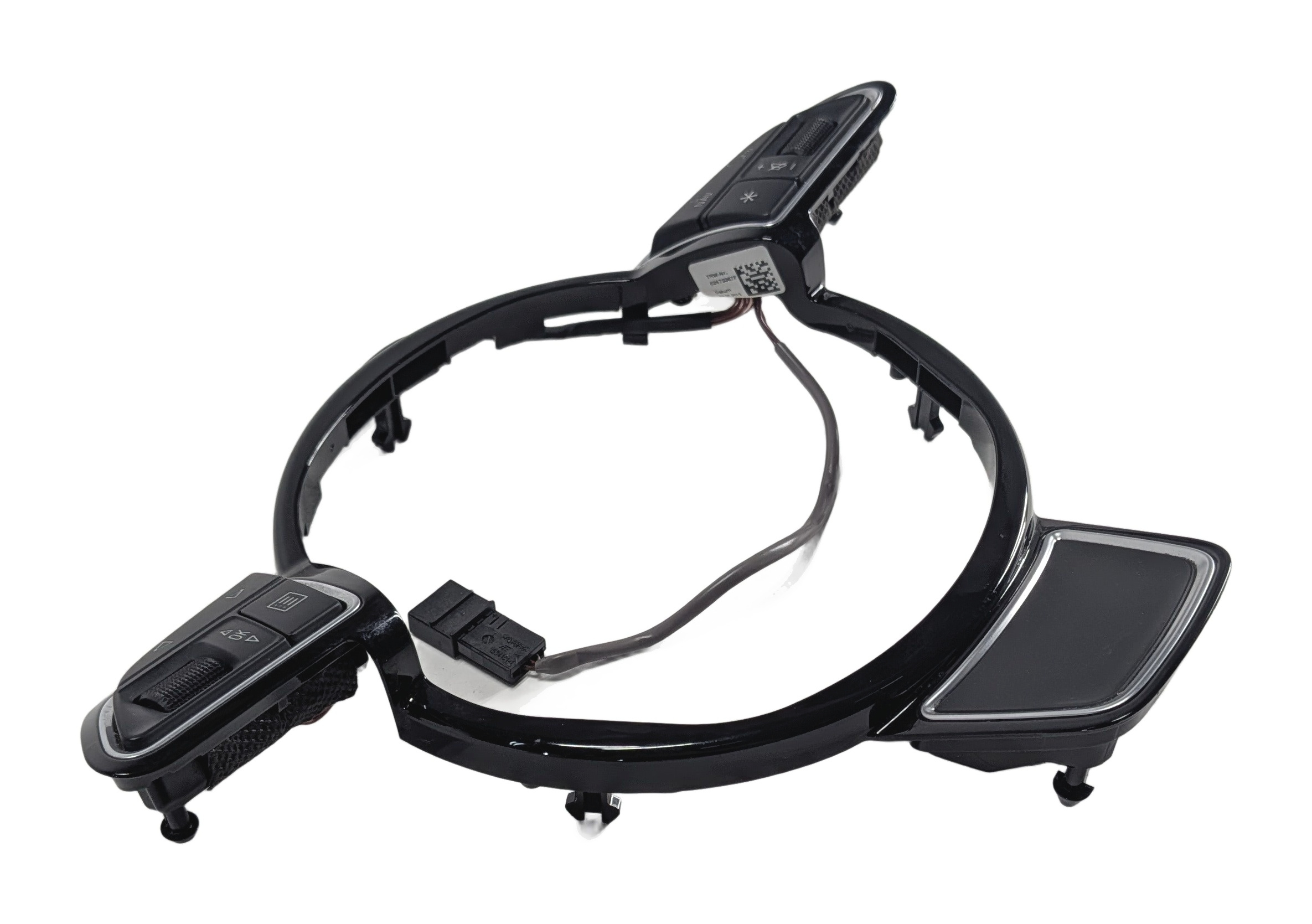 2015 AUDI A3 (8V) STEERING WHEEL MULTIFUNCTION CONTROL SWITCH SET/2 w/TRIM — exact item pictured