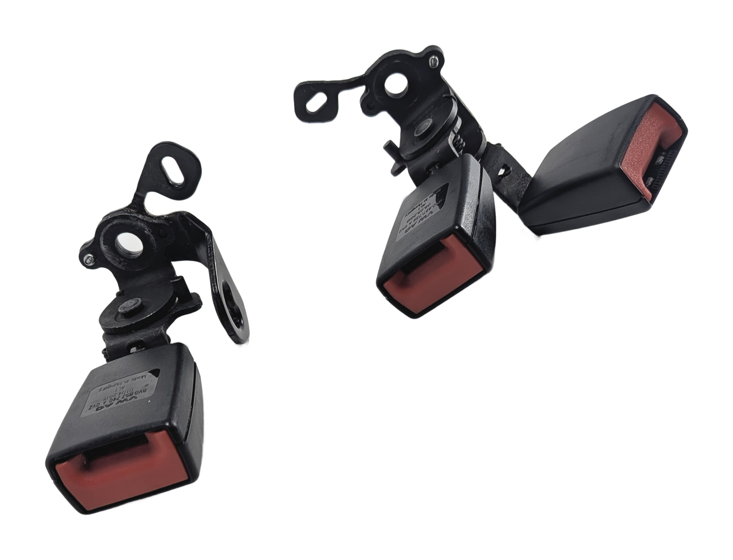 2015 AUDI A3 (8V) REAR SEAT SEATBELT BUCKLE RECEIVER SET/2 (Black) — exact item pictured