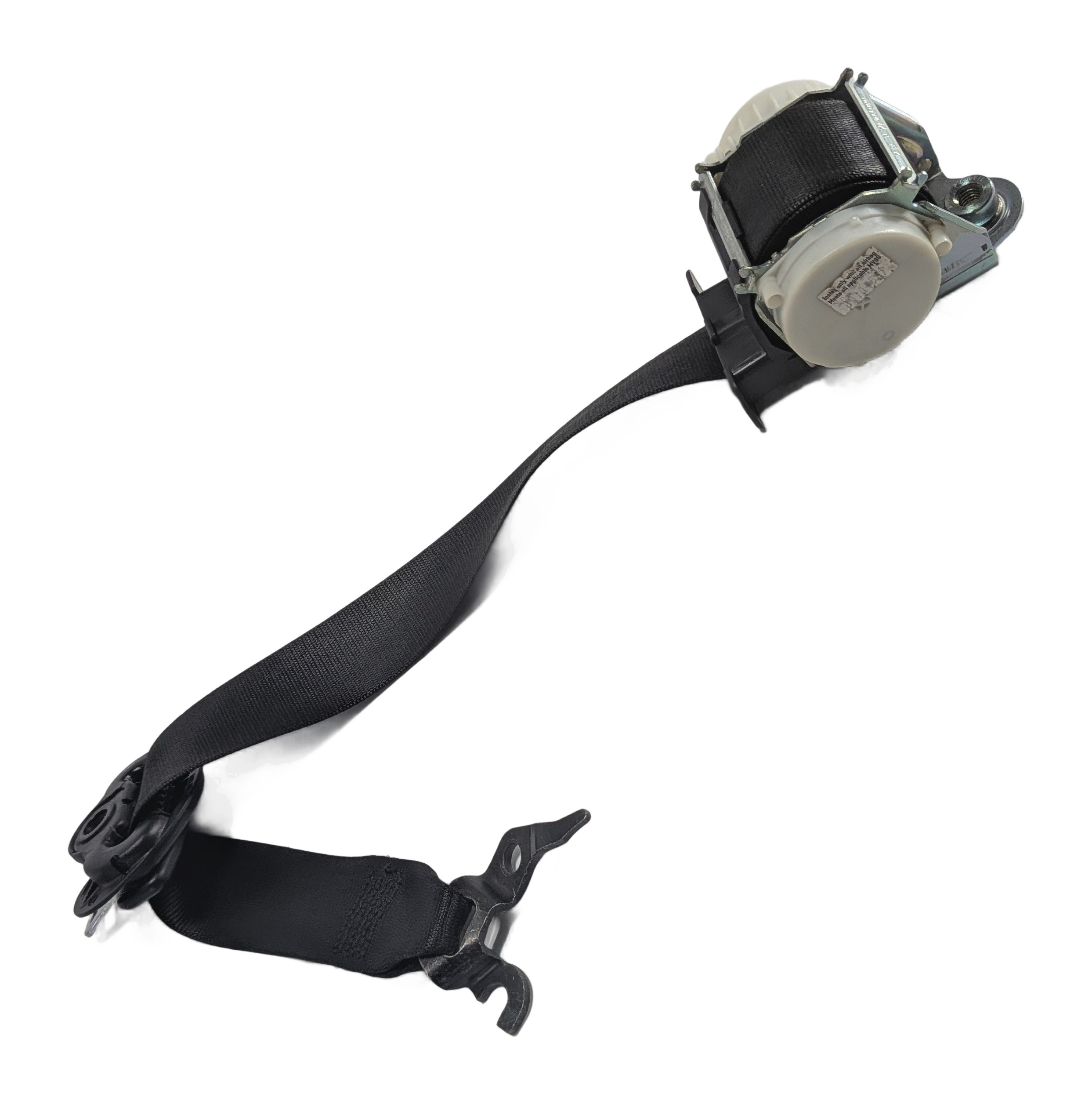06-11 BMW 3 SERIES M3 (E90 E92) FRONT LEFT SEAT BELT RETRACTOR (Black) — exact item pictured