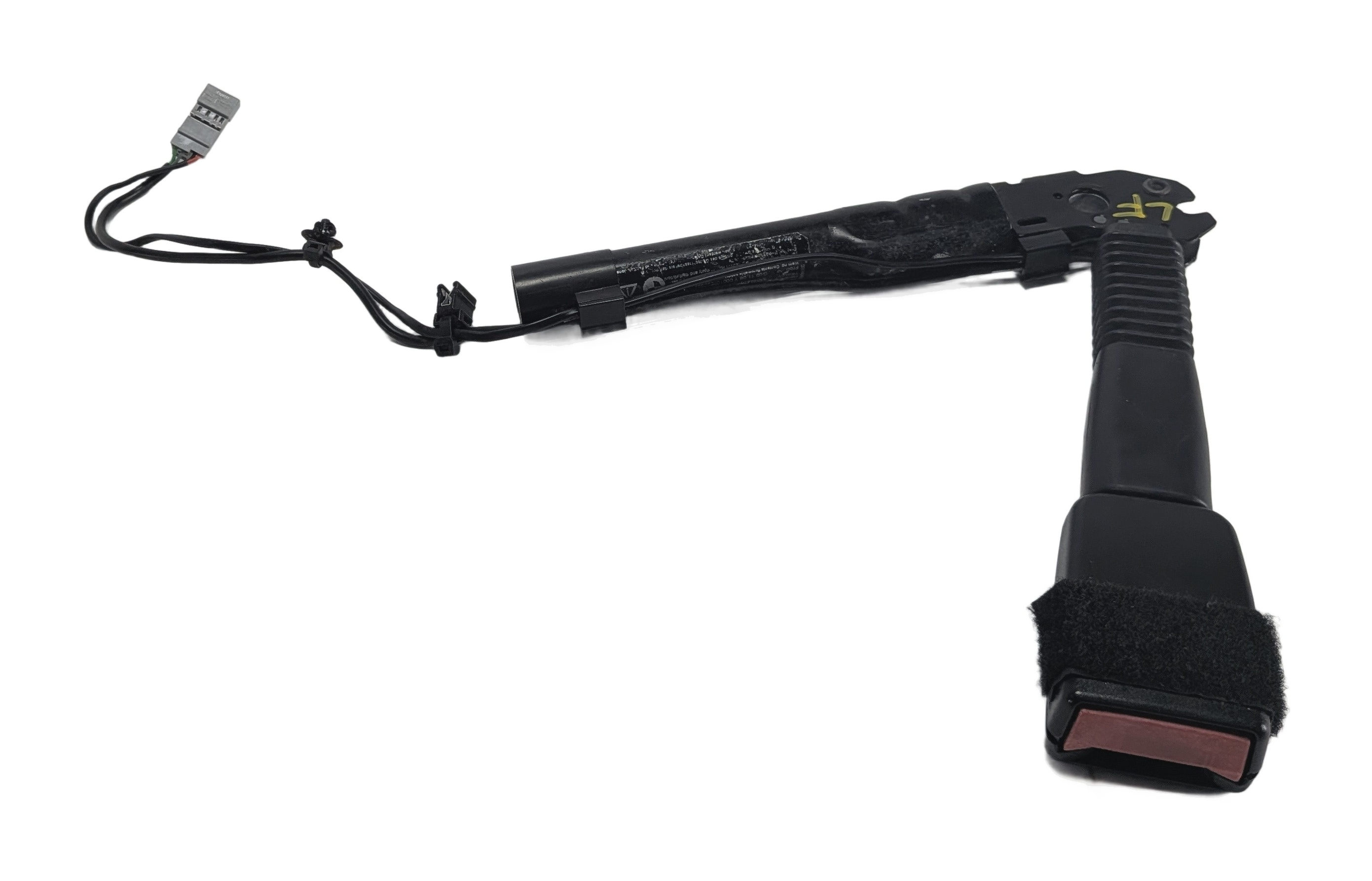 06-08 BMW 1 3 SERIES M3 (E82 E90) FRONT LEFT SEAT BELT BUCKLE RECEIVER (Black) — exact item pictured