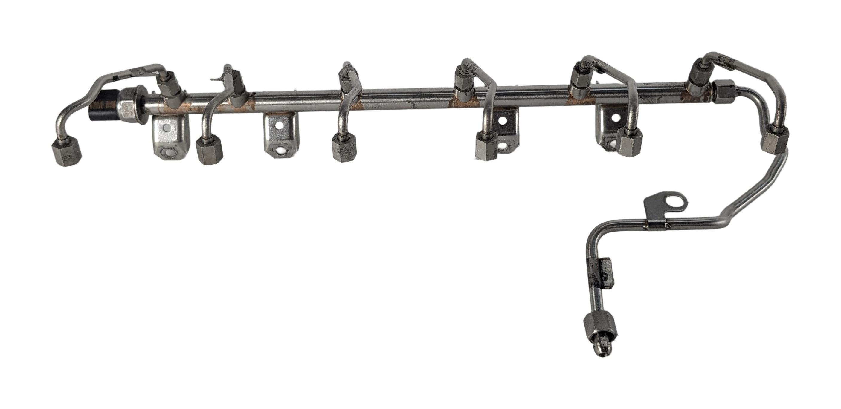 2007 BMW 335I (E90) 3.0L (N54) ENGINE GAS FUEL RAIL w/LINES & PRESSURE SENSOR — exact item pictured