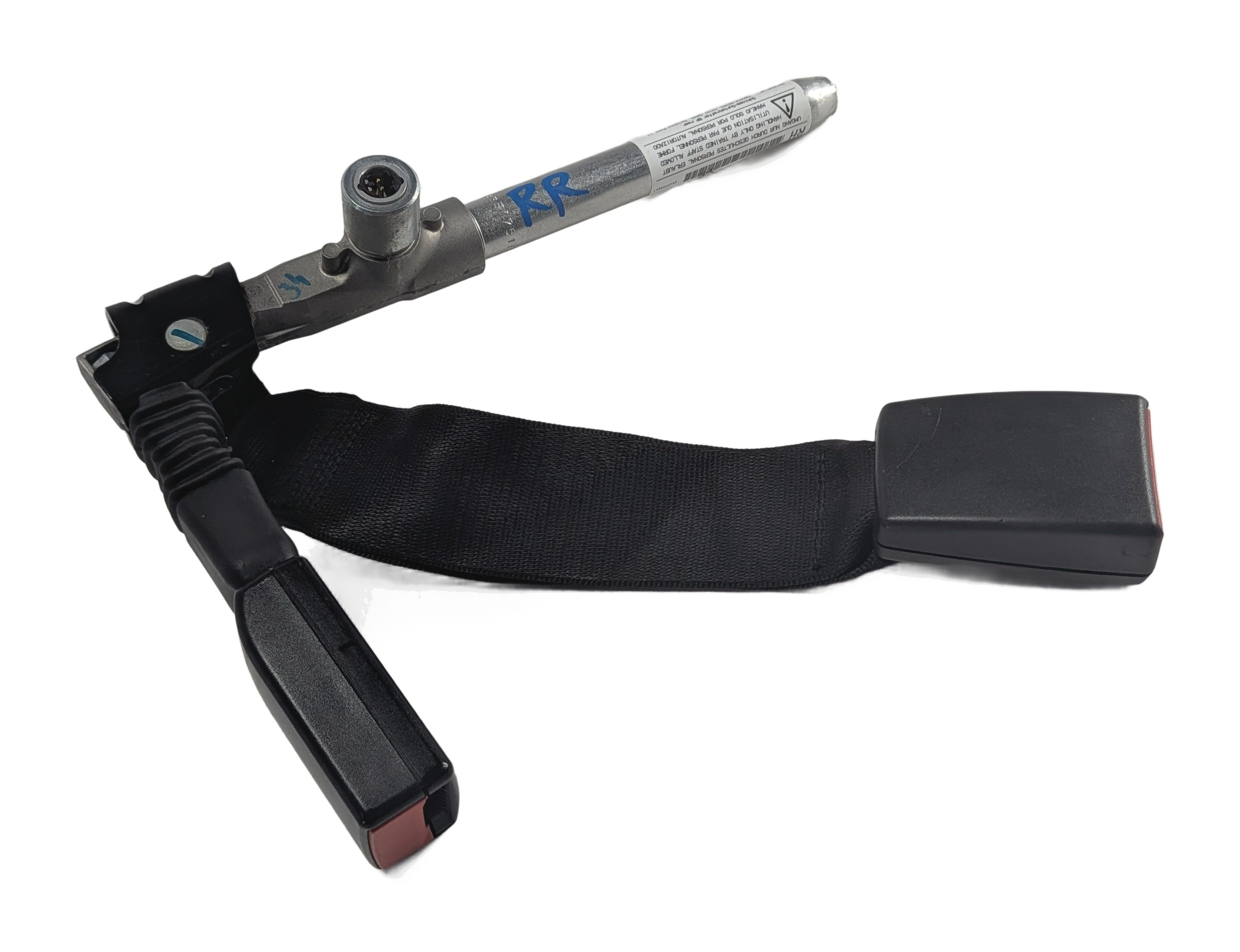 2007 BMW 335I (E90) REAR CENTER/RIGHT SEAT SEATBELT BUCKLE RECEIVER (Black) — exact item pictured