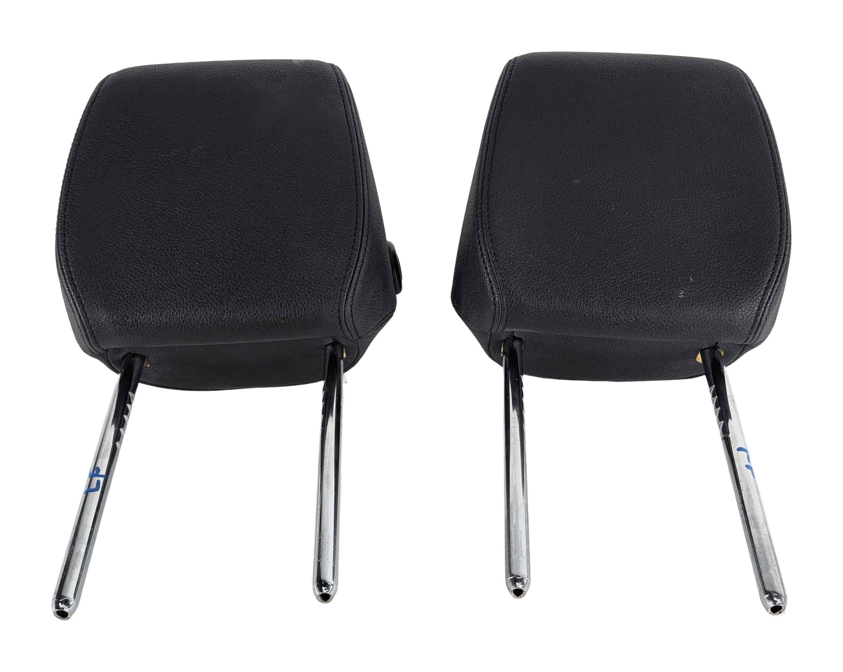 2014 BMW 328D (F30) FRONT LEFT & RIGHT SEAT HEADREST SET/2 (Black) — exact item pictured