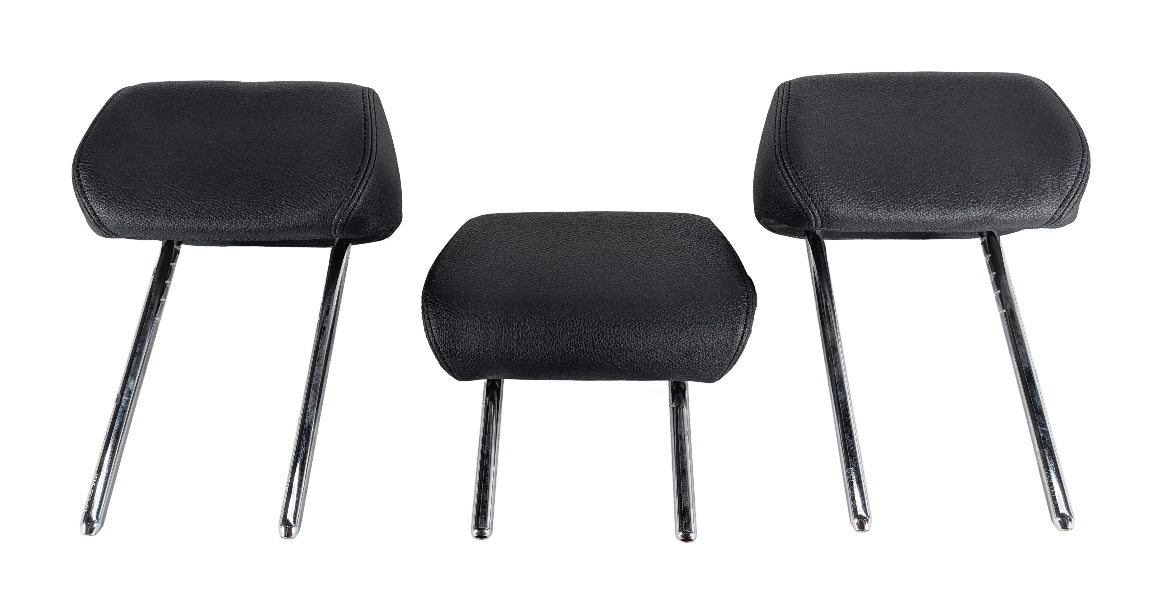 2014 BMW 328D (F30) REAR LEFT/CENTER/RIGHT SEAT HEAD REST SET/3 (Black) — exact item pictured