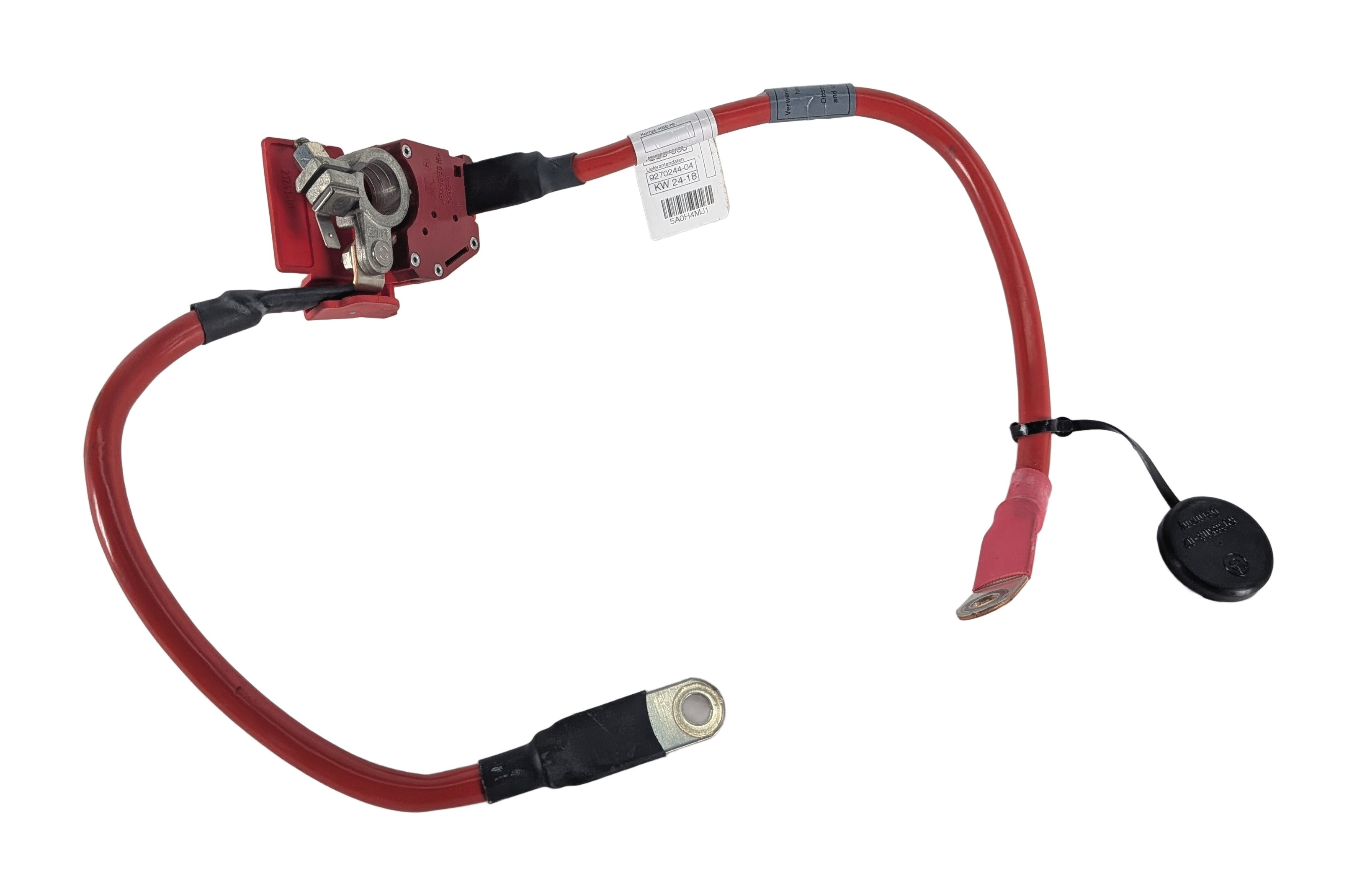 2018 BMW 330E (F30) 2.0L POSITIVE BATTERY CABLE LEAD w/ SAFETY TERMINAL — exact item pictured