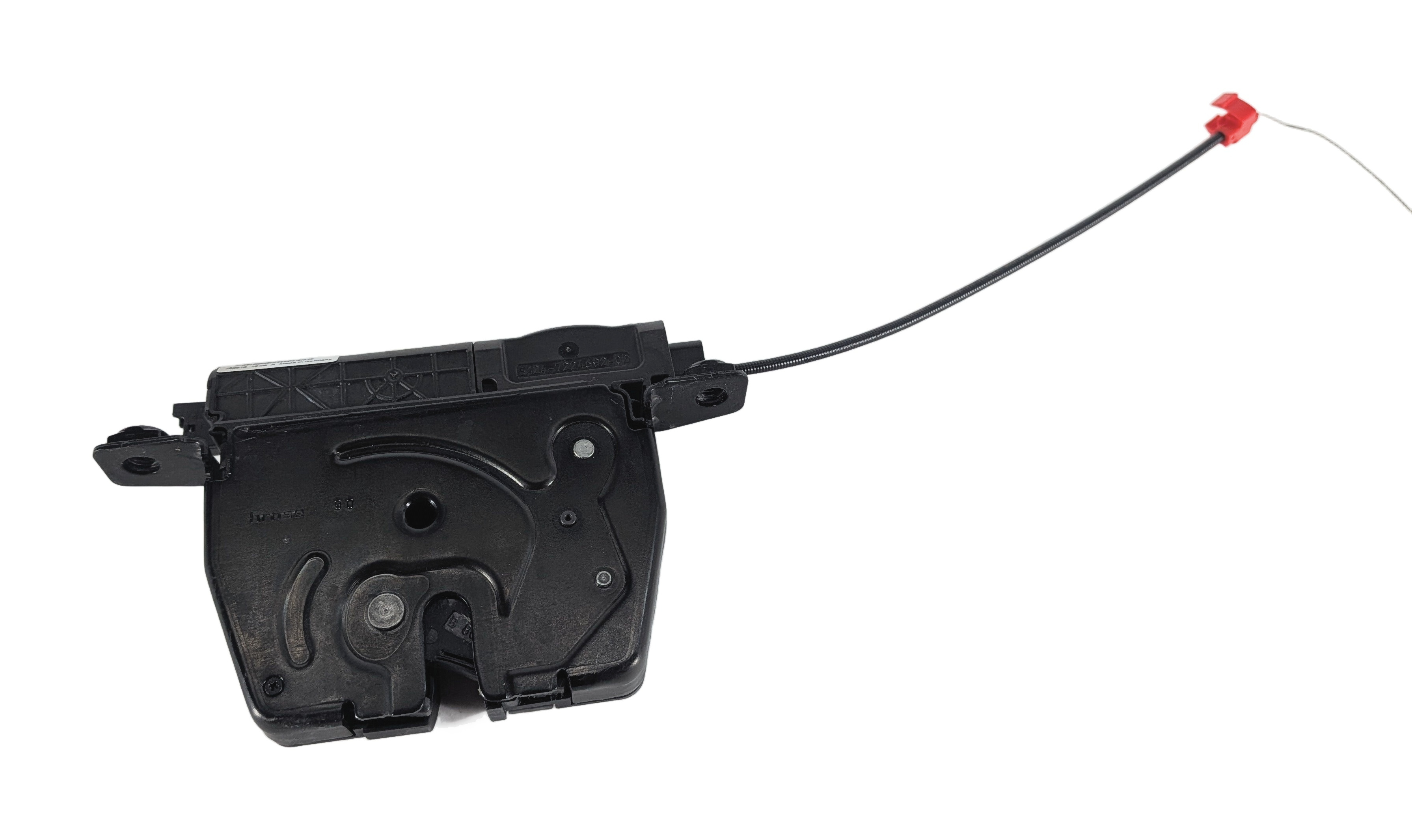 2018 BMW 330E (F30) TRUNK LID LOCK LATCH ACTUATOR w/ EMERGENCY RELEASE CABLE — exact item pictured