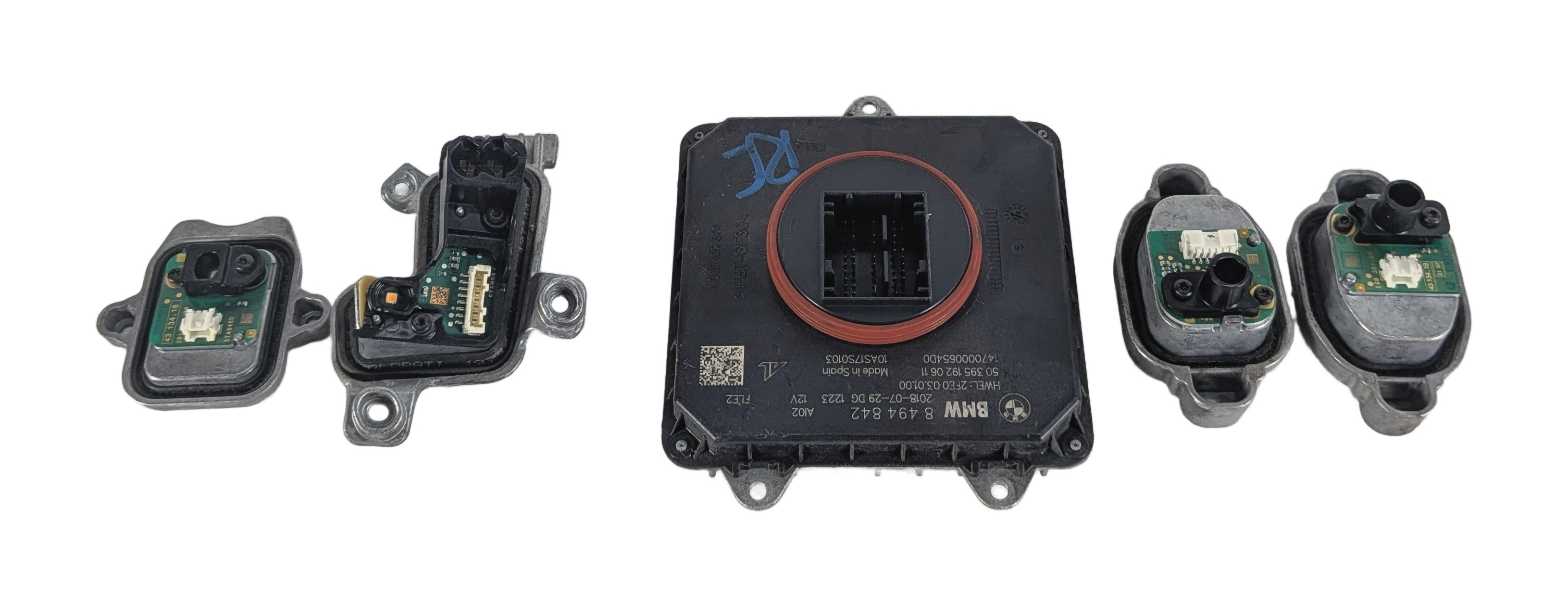 2018-2019 BMW 3 SERIES (F30) LED HEADLIGHT CONTROL LIGHT SOURCE MODULE SET/5 — exact item pictured