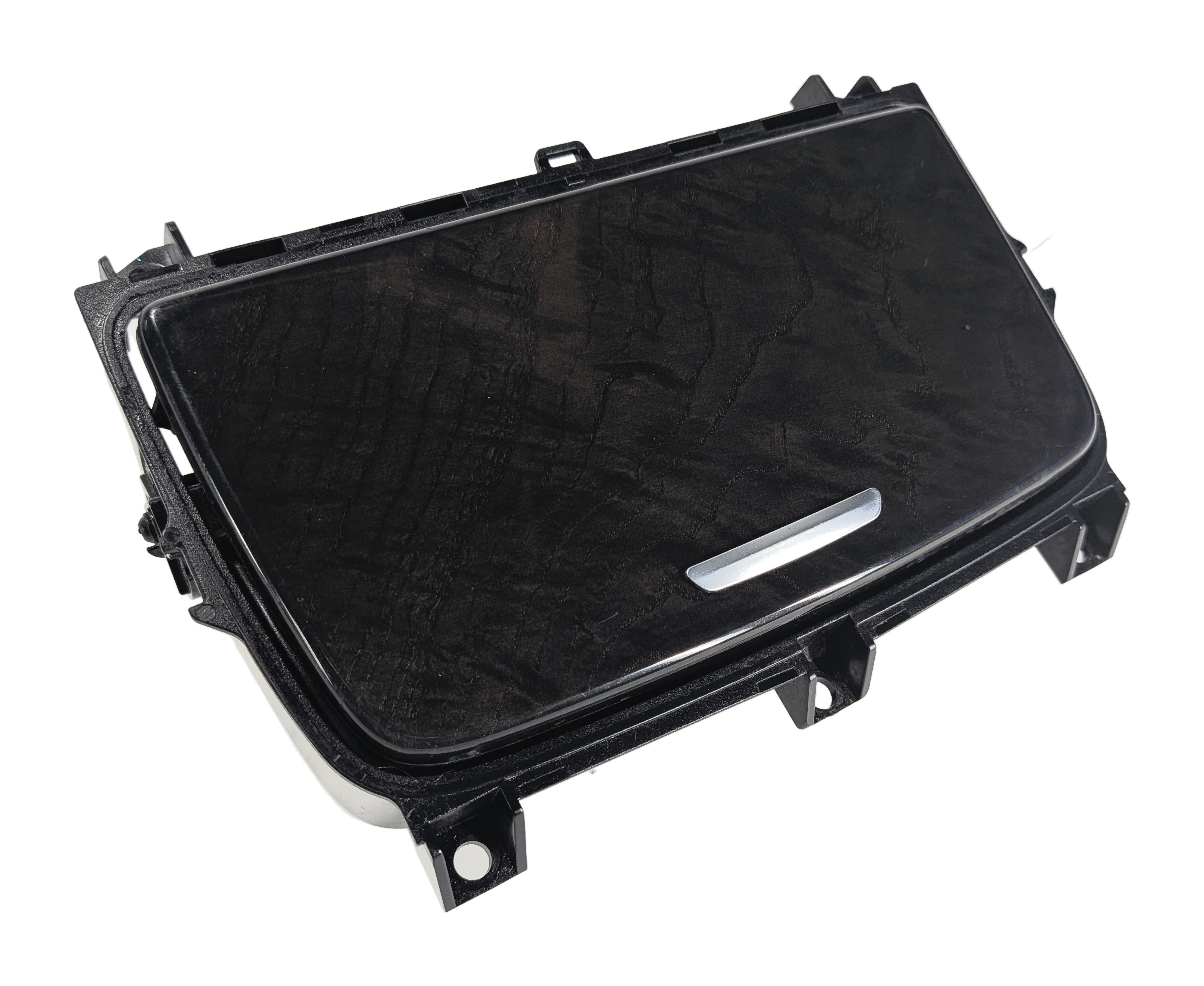 2014 BMW 750LI (F01) FRONT CENTER CONSOLE CUP HOLDER WOOD TRIM (Ash) — exact item pictured
