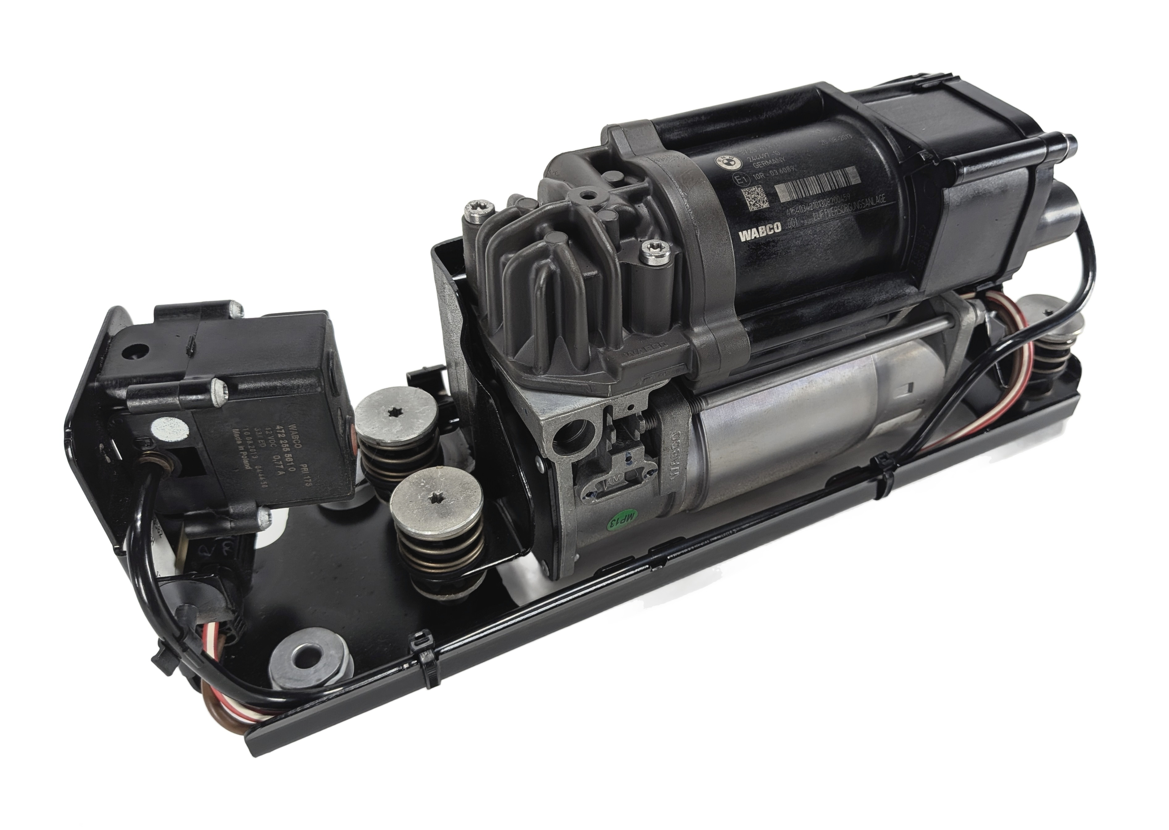 09-17 BMW 535iGT 550iGT 740i 750i 760i (F01 F10) AIR SUSPENSION COMPRESSOR PUMP — exact item pictured