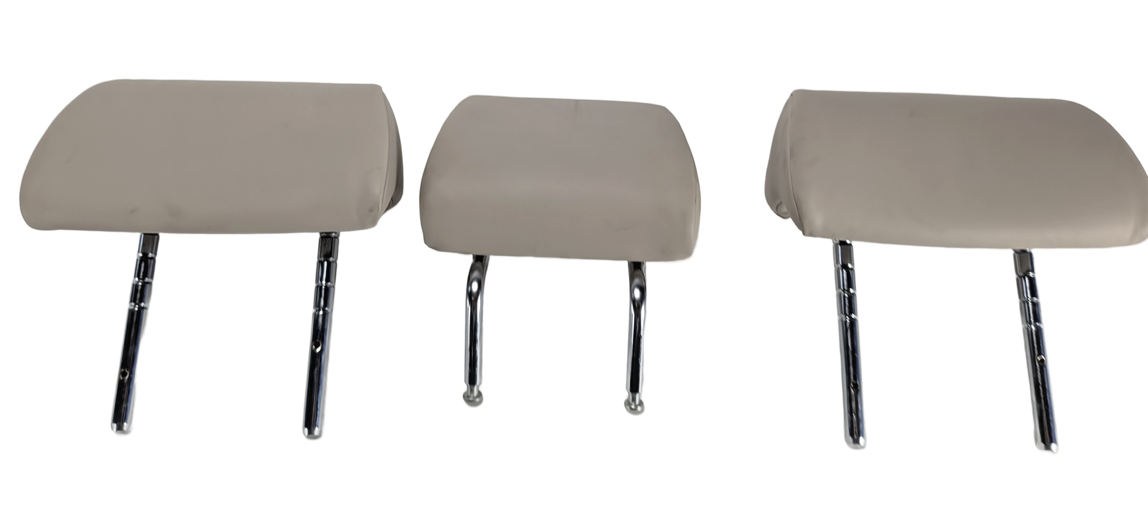 2013-2015 BMW 740i 750i 750Li (F01 F02) REAR SEAT HEADREST SET/3 (Oyster) — exact item pictured
