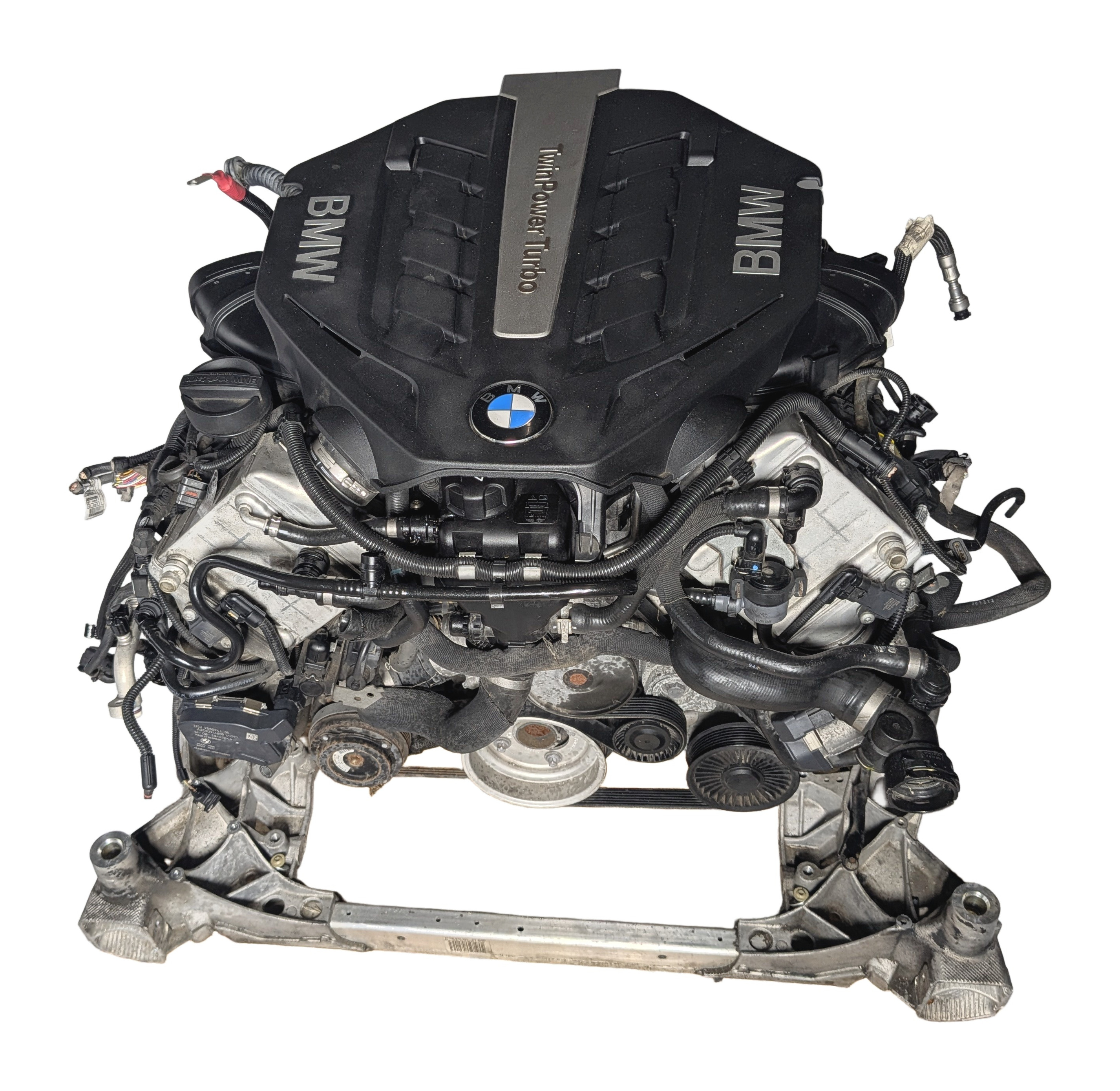 13-16 BMW 5 6 7 SERIES F01 F06 F10 4.4L TURBO N63 RWD ENGINE ASSEMBLY (77k) — exact item pictured