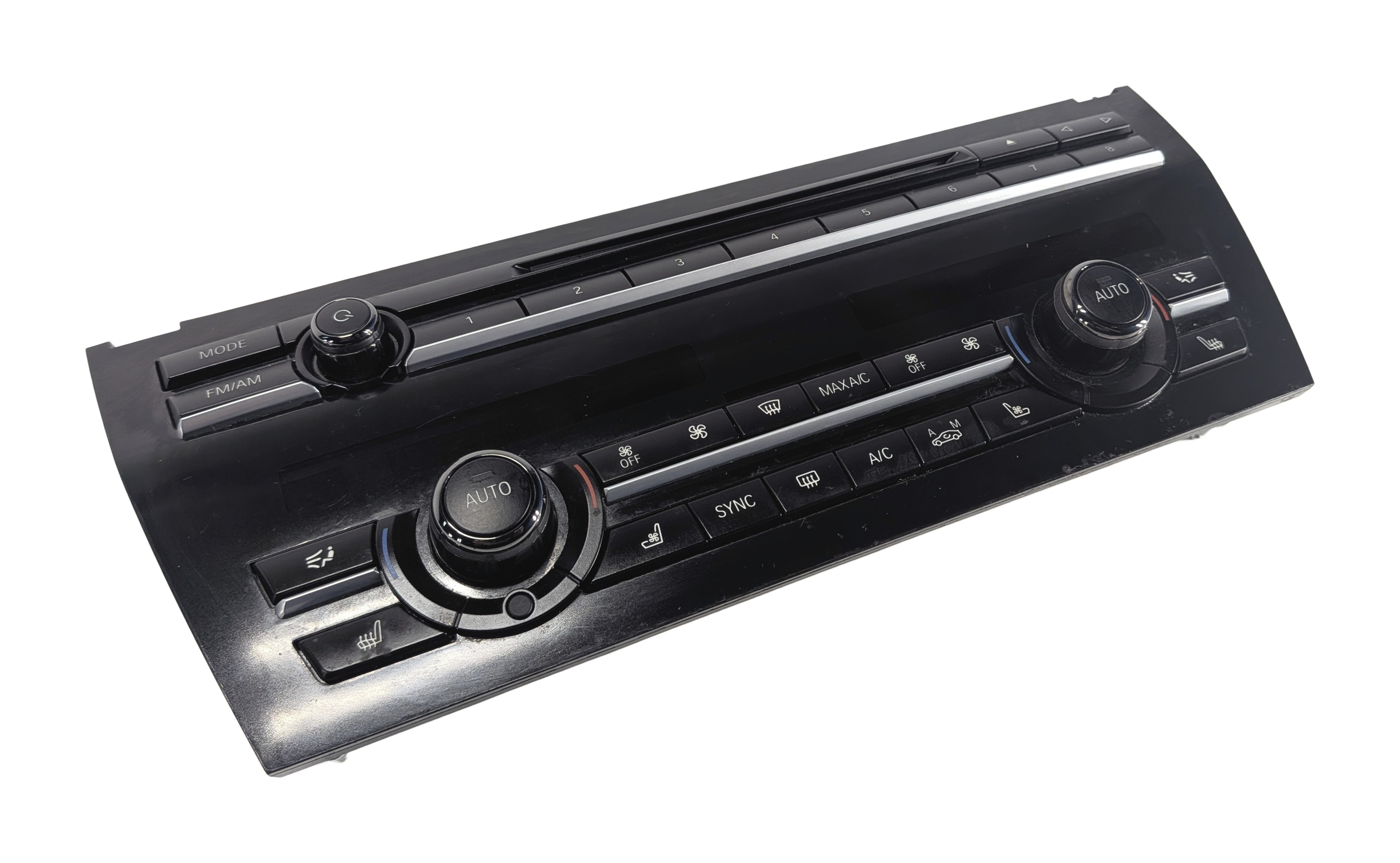 2011-2015 BMW 740i 750i 760i (F01) FRONT HEATER A/C TEMPERATURE CONTROL PANEL — exact item pictured