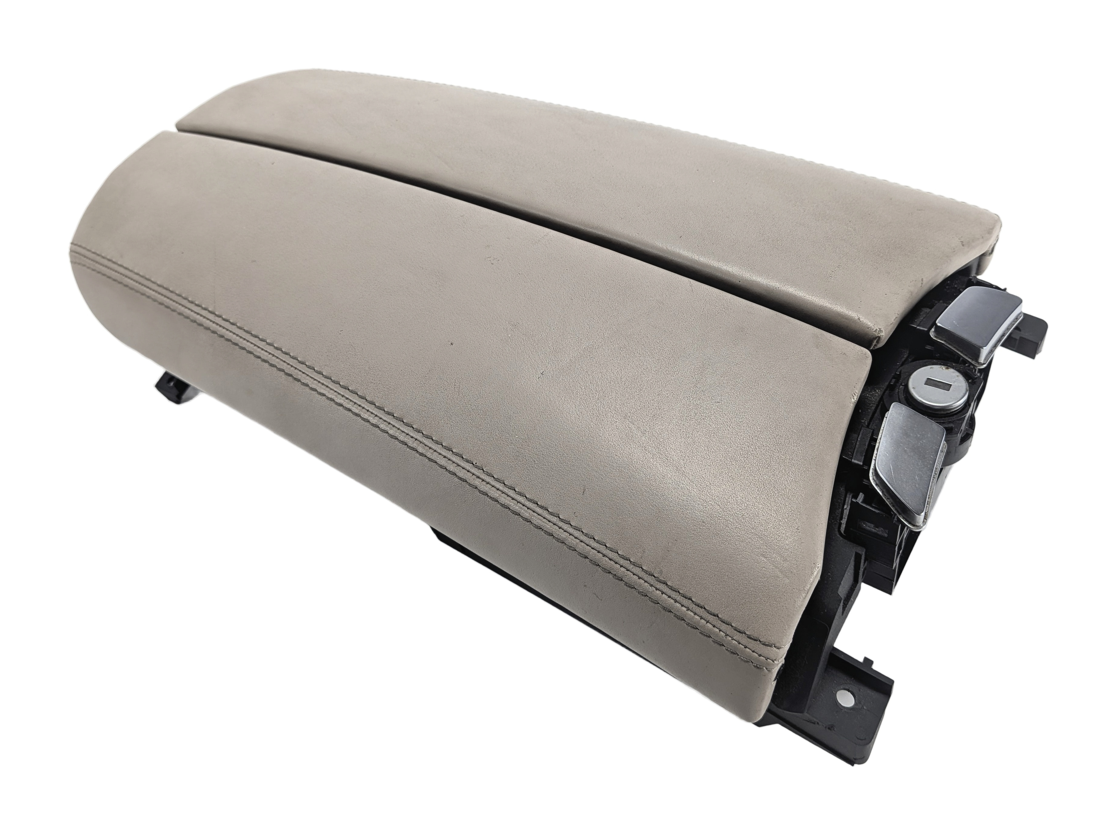 2009-2015 BMW 7 SERIES (F01 F02 F04) FRONT CENTER CONSOLE ARM REST LID (Oyster) — exact item pictured