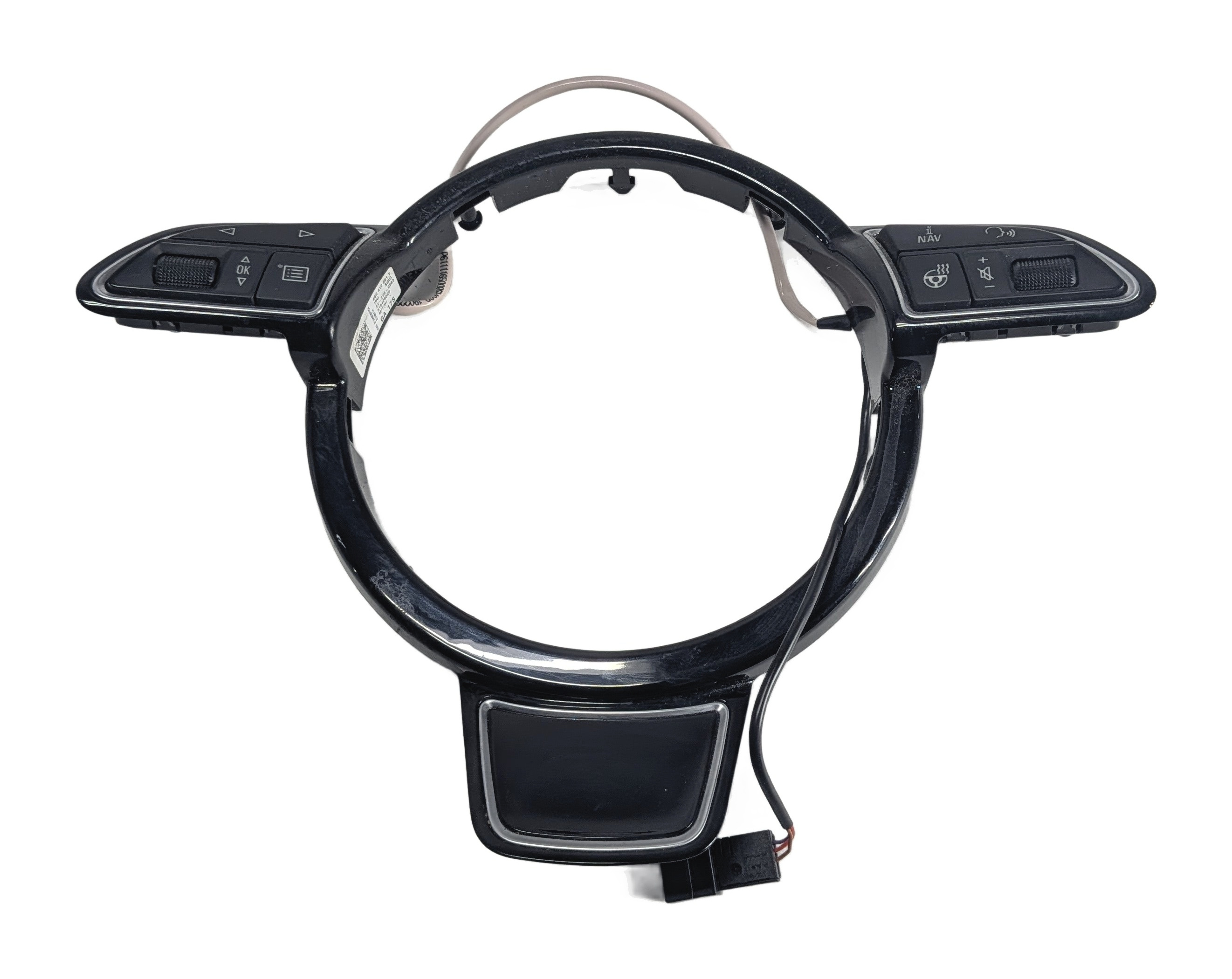 2015 AUDI A6 (C7 4G) STEERING WHEEL MULTIFUNCTION SWITCH w/TRIM BEZEL — exact item pictured