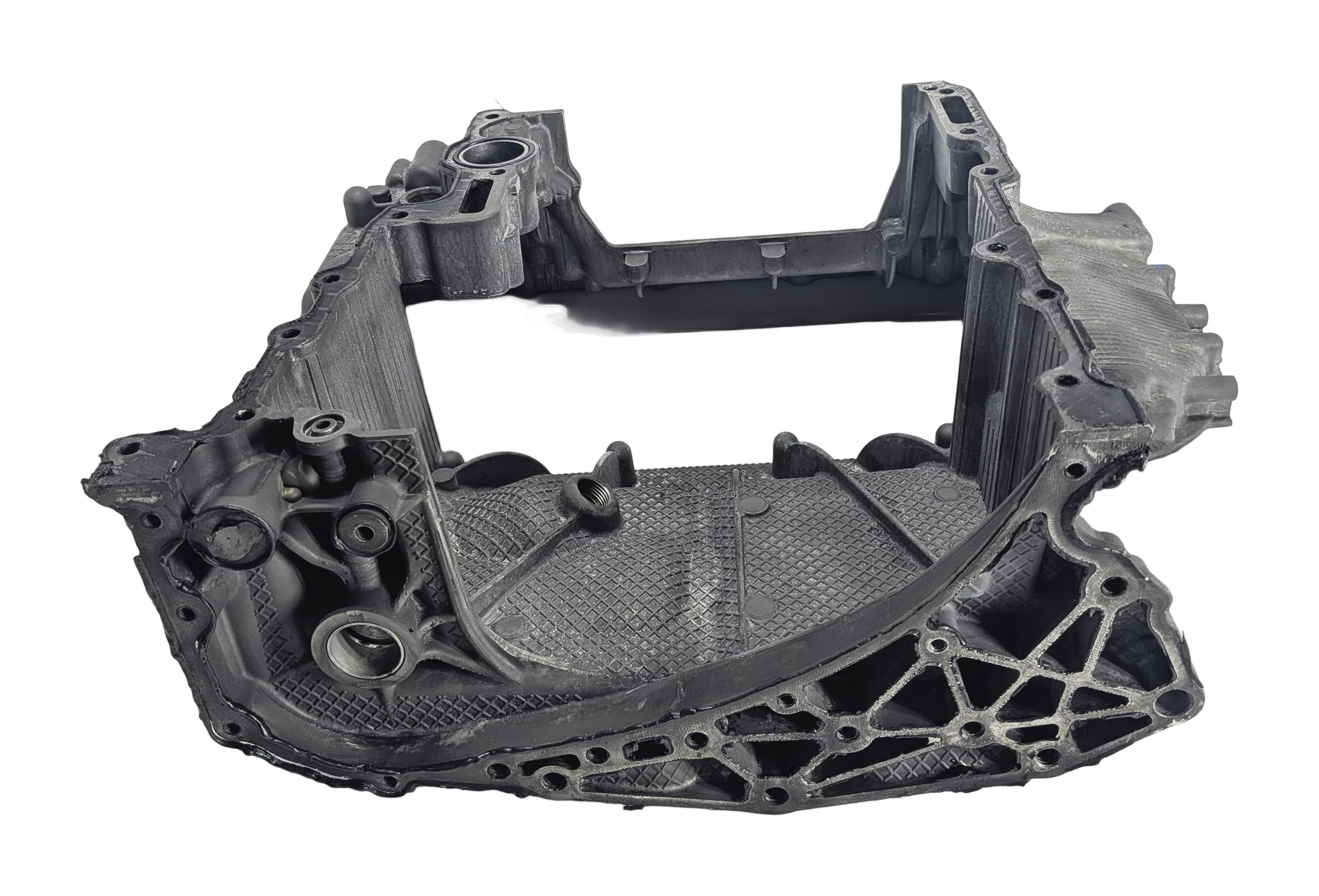 2015 AUDI A6 (C7 4G) 3.0L DIESEL (CPNB) ENGINE UPPER OIL PAN — exact item pictured