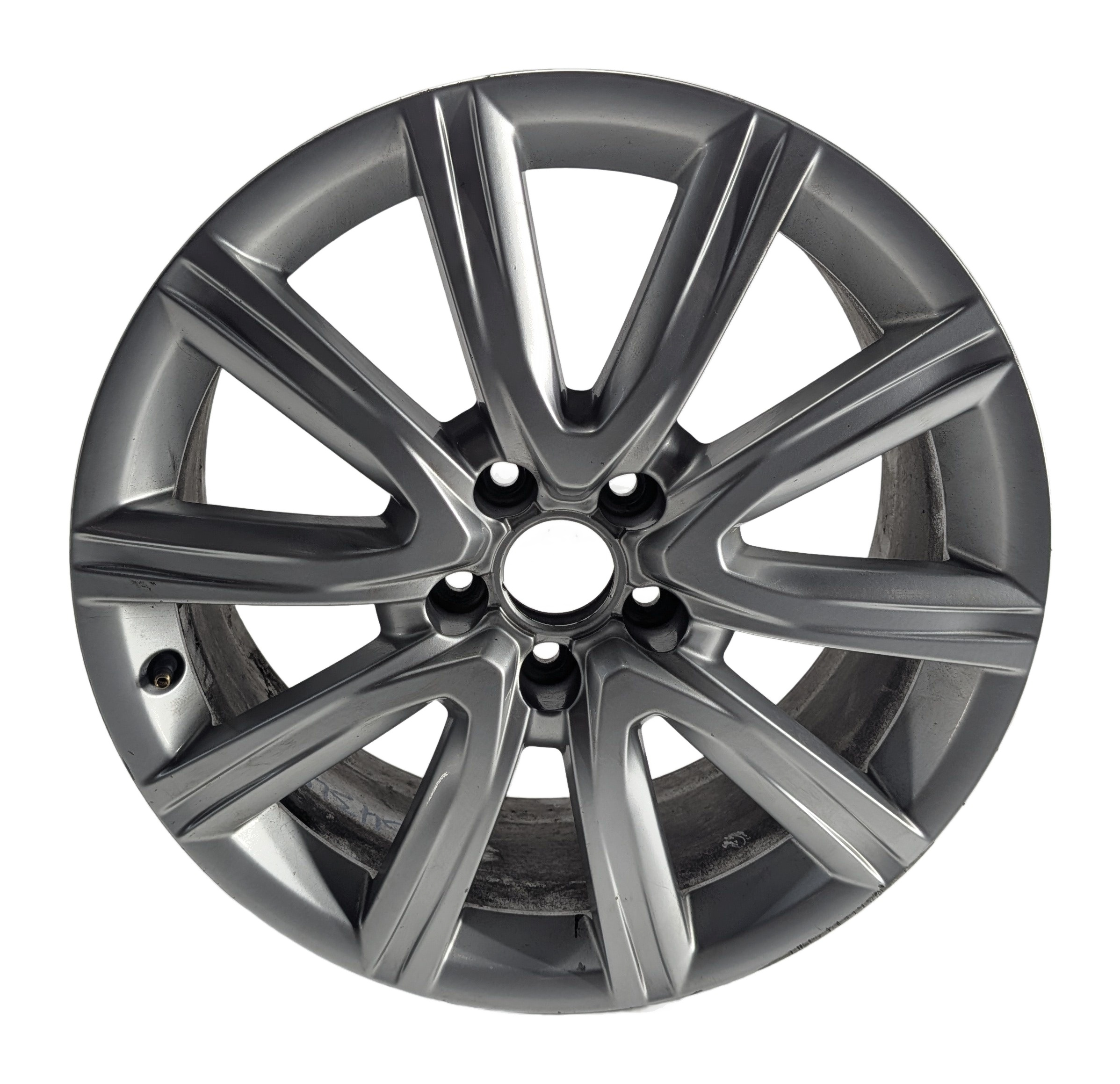 2012-2018 AUDI A6 (C7) 18x8 10-SPOKE ALUMINUM ALLOY WHEEL RIM (SILVER) — exact item pictured