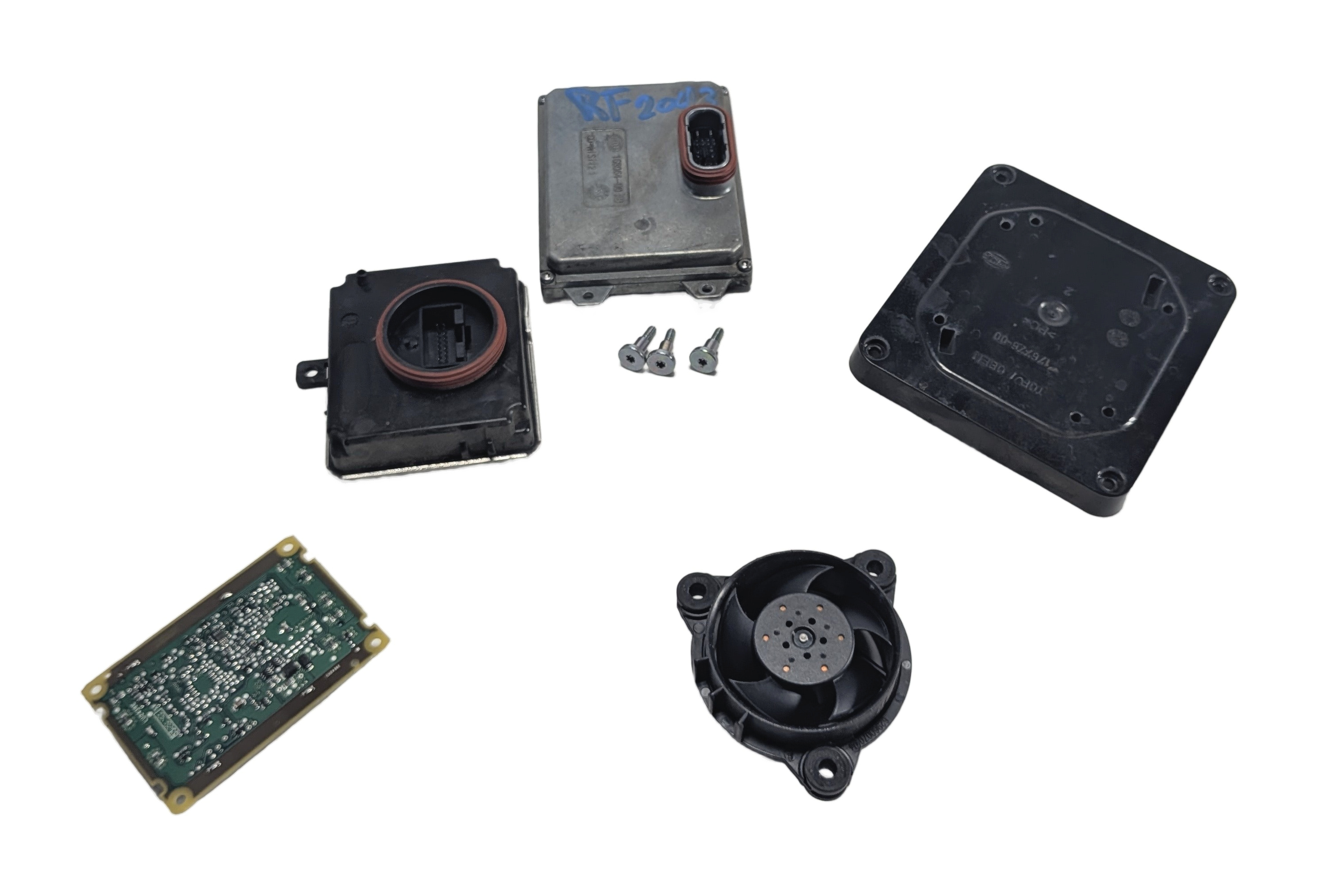 2012-2015 AUDI A6 S6 (4G) RIGHT PASSENGER LED HEADLIGHT CONTROL MODULE SET — exact item pictured
