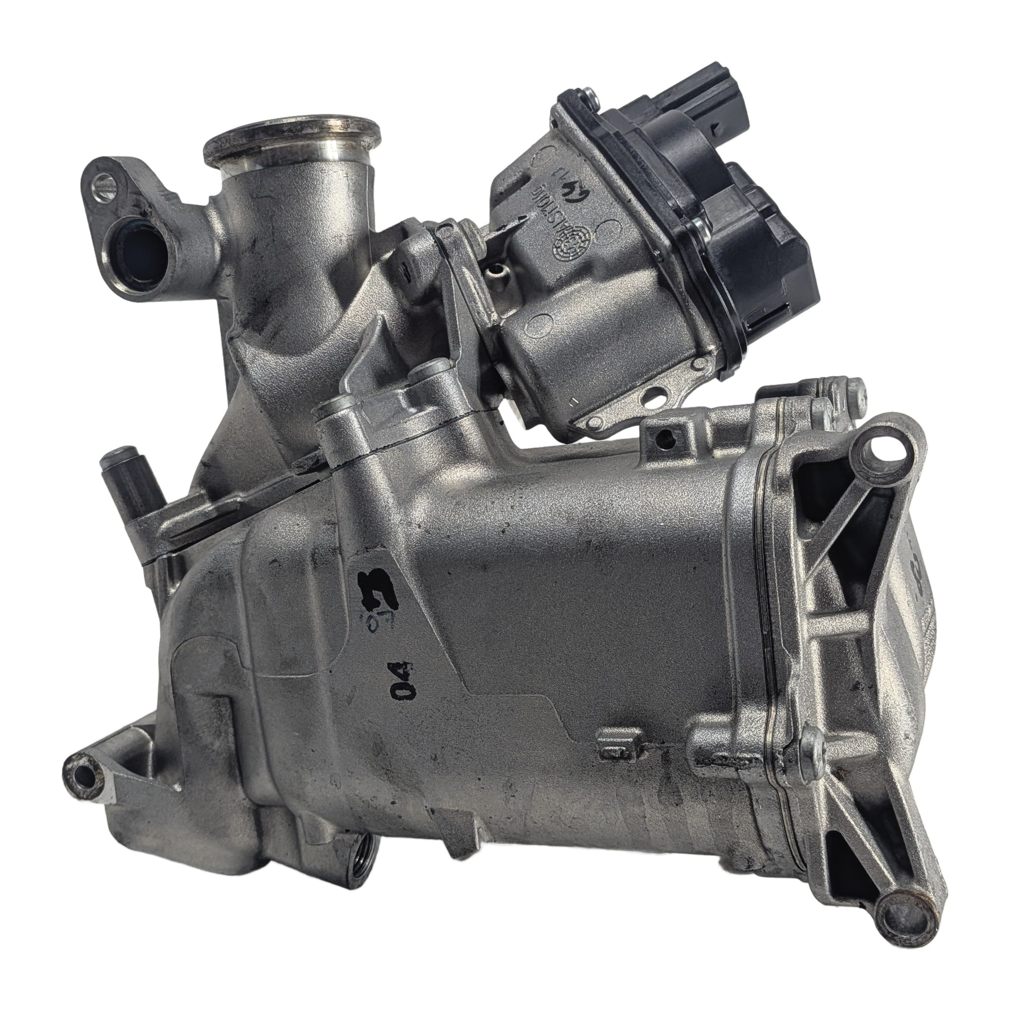 2015 AUDI A6 (C7 4G) 3.0L DIESEL (CPNB) ENGINE EGR COOLER w/ACTUATOR — exact item pictured