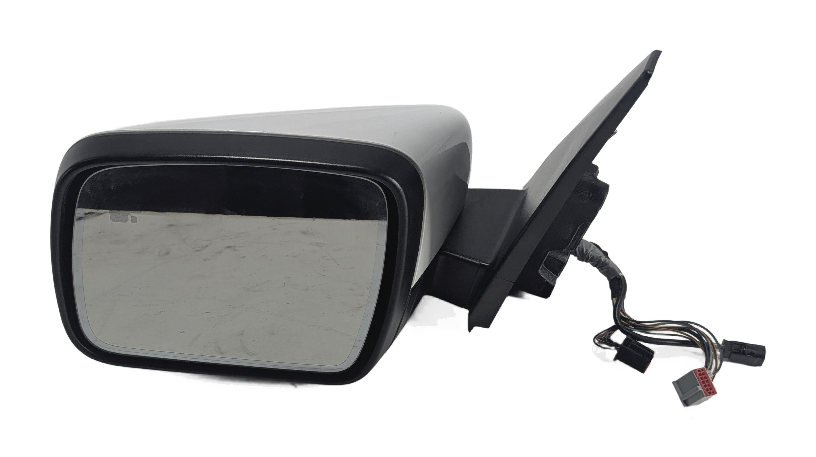 10-12 RANGE ROVER (L322) LEFT DRIVER POWER FOLD CAMERA BLIND SPOT MIRROR (White) — exact item pictured