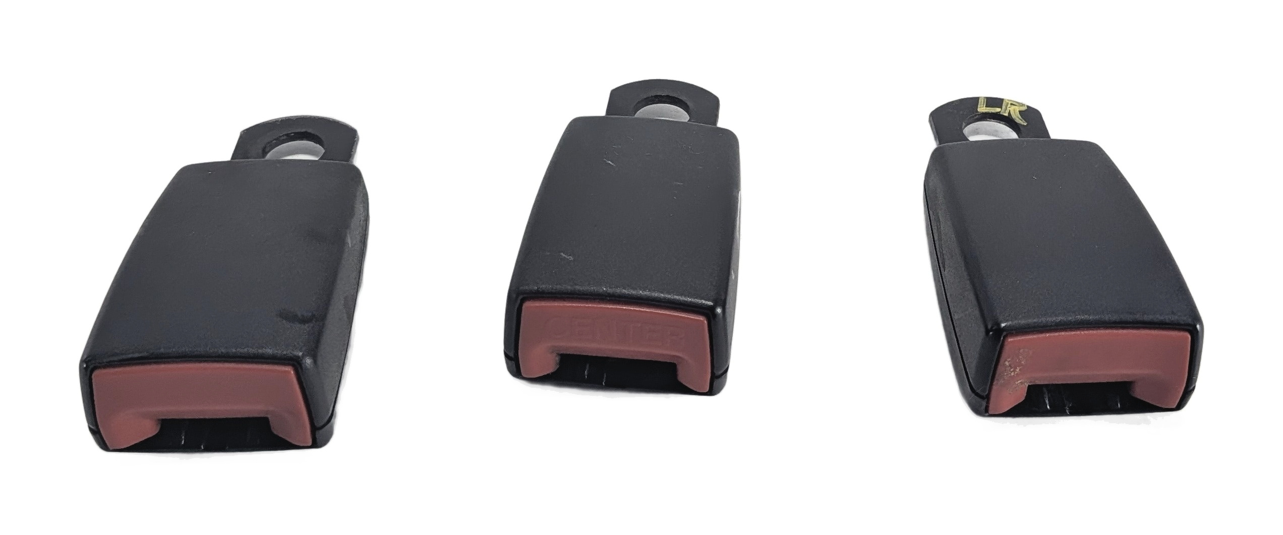 2011 RANGE ROVER (L322) REAR SEAT SEATBELT BUCKLE RECEIVER SET/3 (Black) — exact item pictured