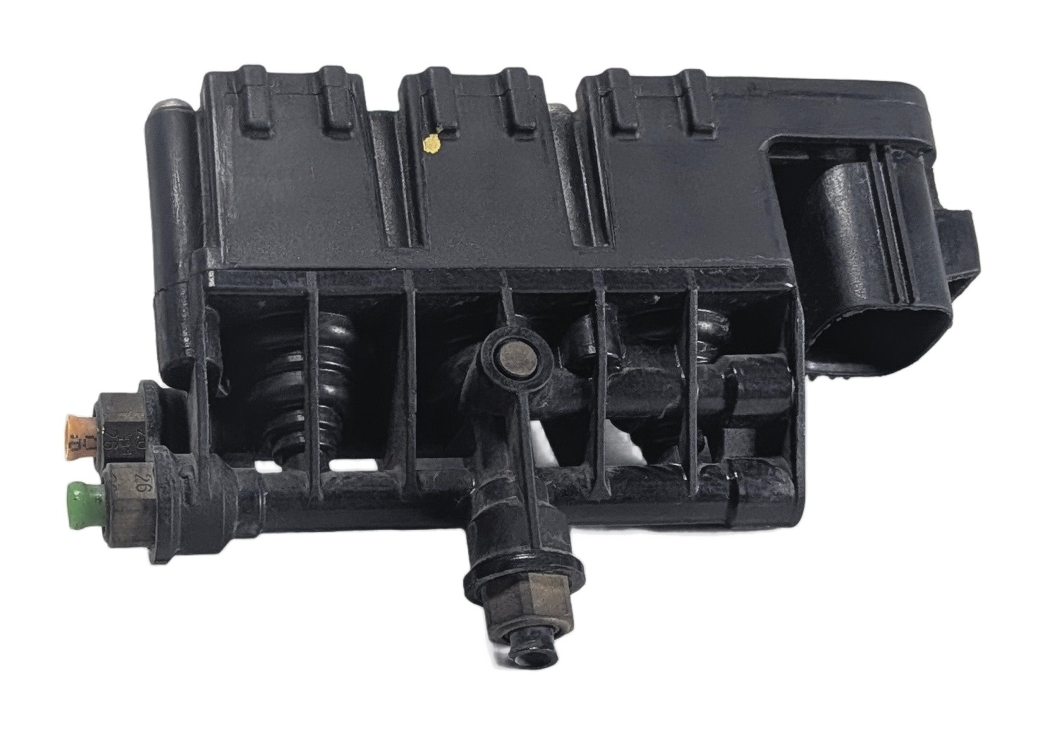 2011 RANGE ROVER (L322) FRONT AIR SUSPENSION VALVE BLOCK SOLENOID MANIFOLD — exact item pictured