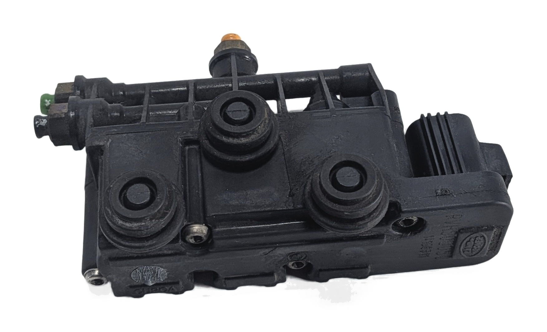 2011 RANGE ROVER (L322) REAR RIGHT AIR SUSPENSION VALVE BLOCK SOLENOID MANIFOLD — exact item pictured